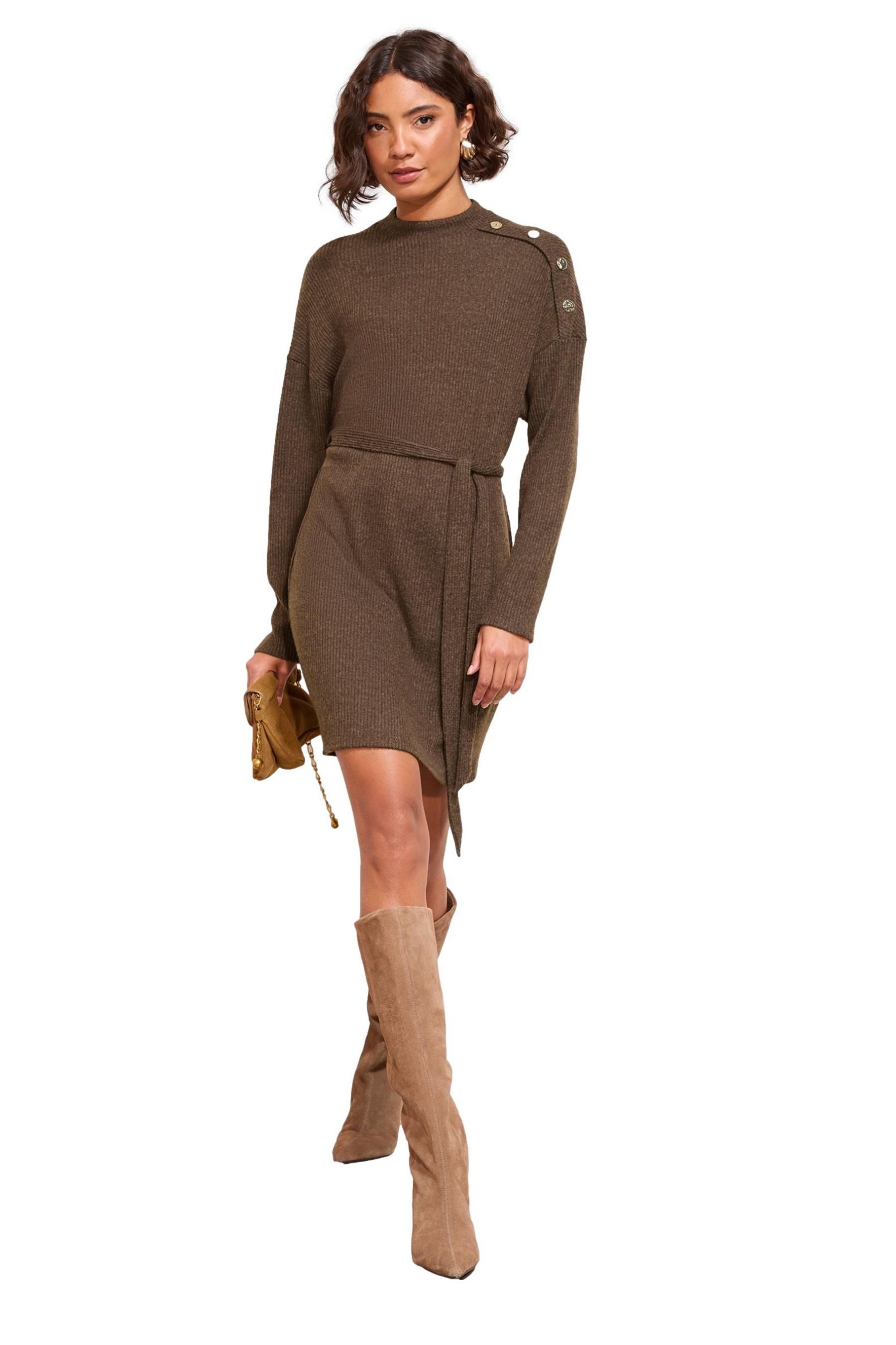 Friends Like These Minikleid Friends Like These Minikleid mit Knopfdetail (1-tlg)