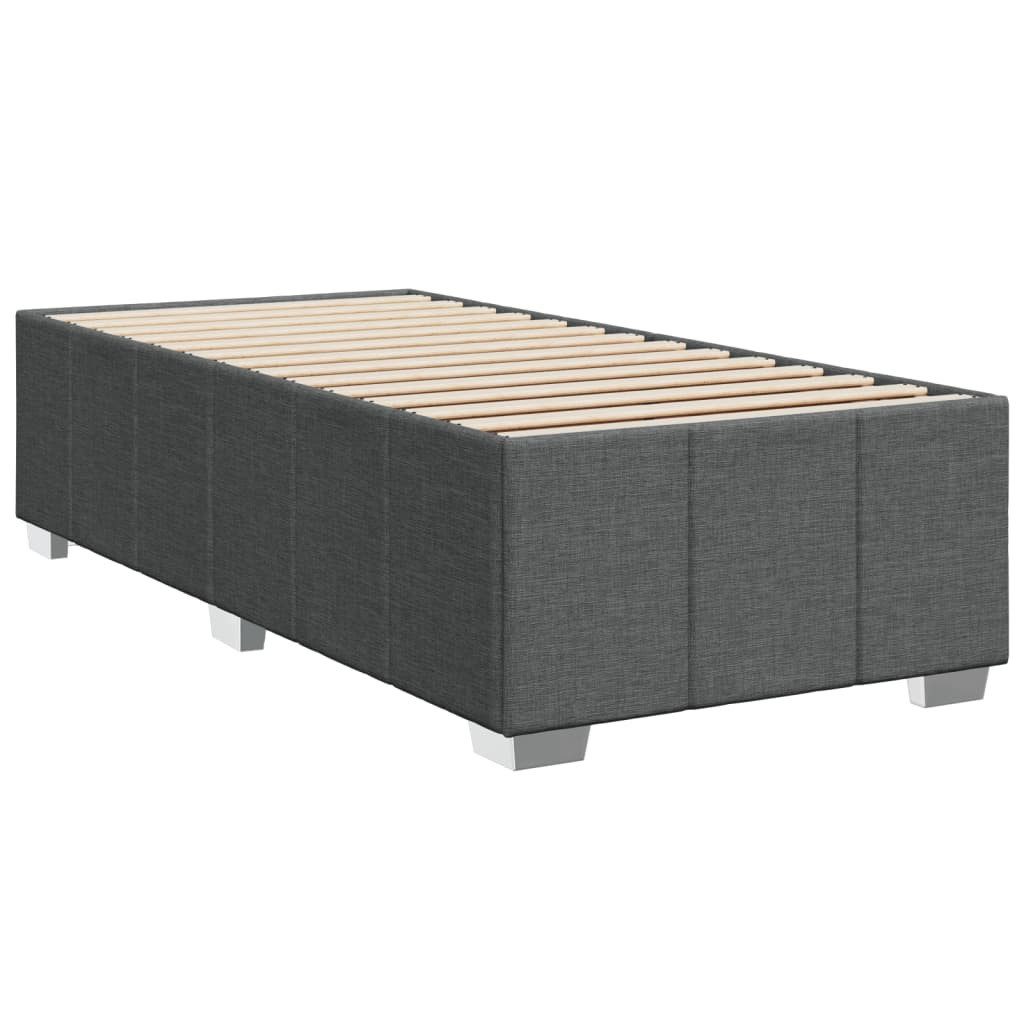 vidaXL Bett Bettgestell ohne Matratze Dunkelgrau günstig online kaufen