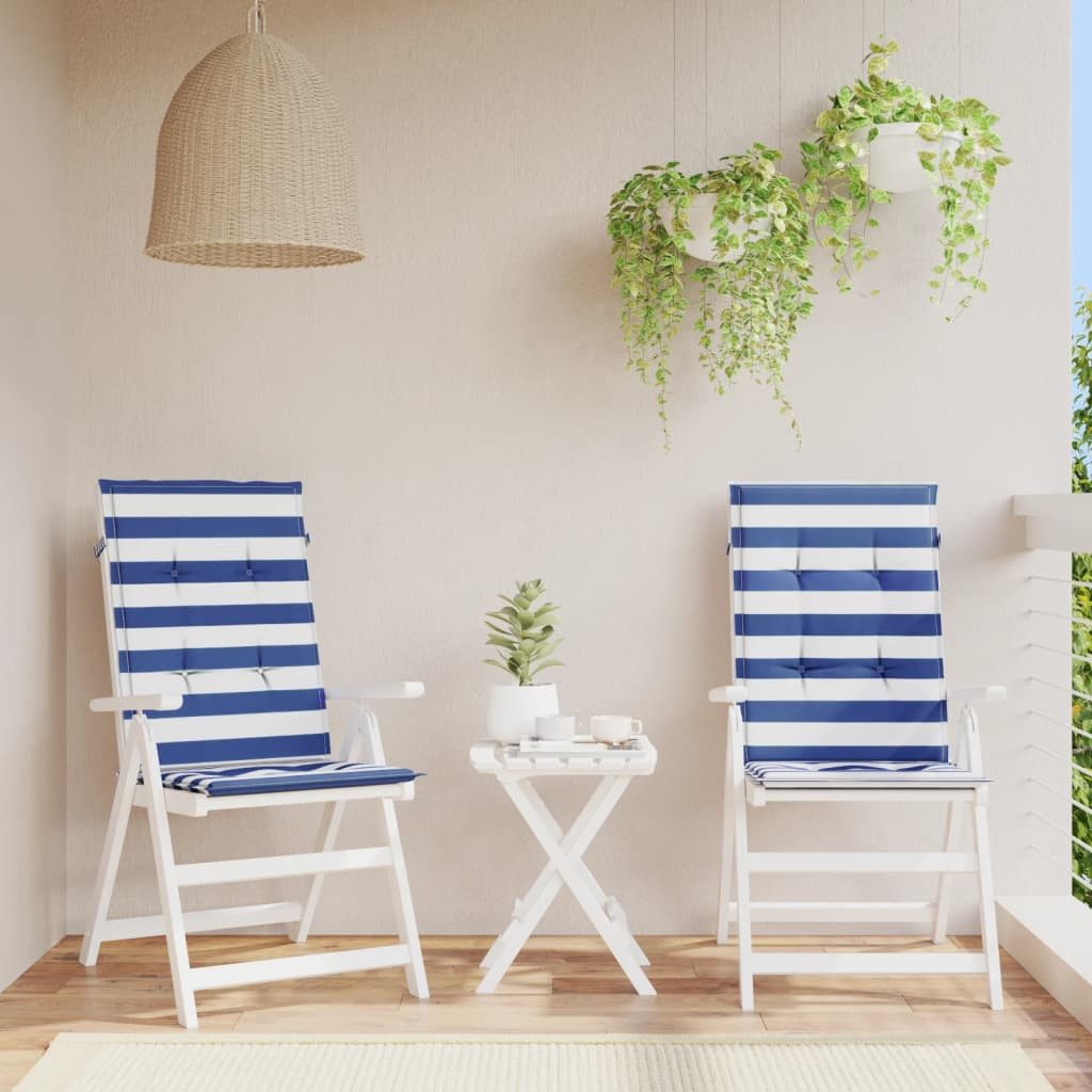 vidaXL Hochlehnerauflage, Gartenstuhl Auflagen 2 Stk. günstig online kaufen