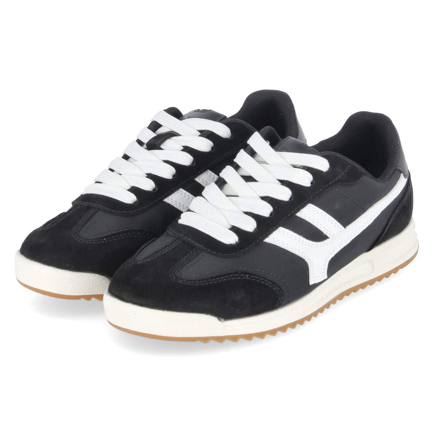 Palado Palado 6FF1310101 2100 Damen Synthetik, Leder & Textil schwarz Schnürschuh