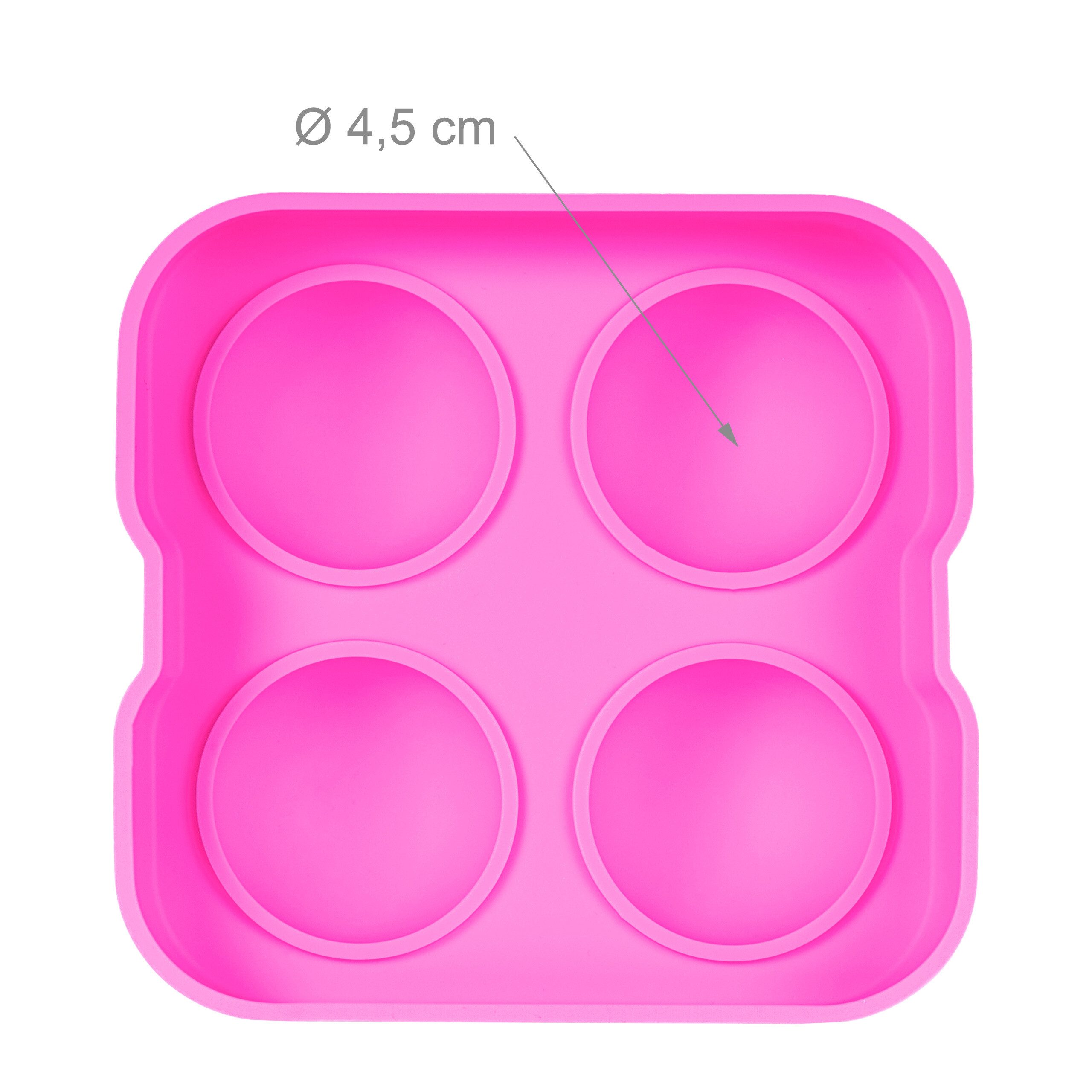 relaxdays Eisform Eiswürfelform Silikon 2er Set