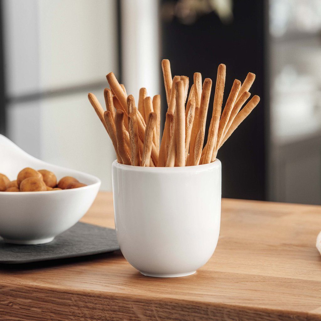 Villeroy & Boch NewMoon Becher Mit Henkel – 310 Ml, Premium Porzellan, Weiß, Spülmaschinenfest – Moderne Tasse Für Tee & Kaffee