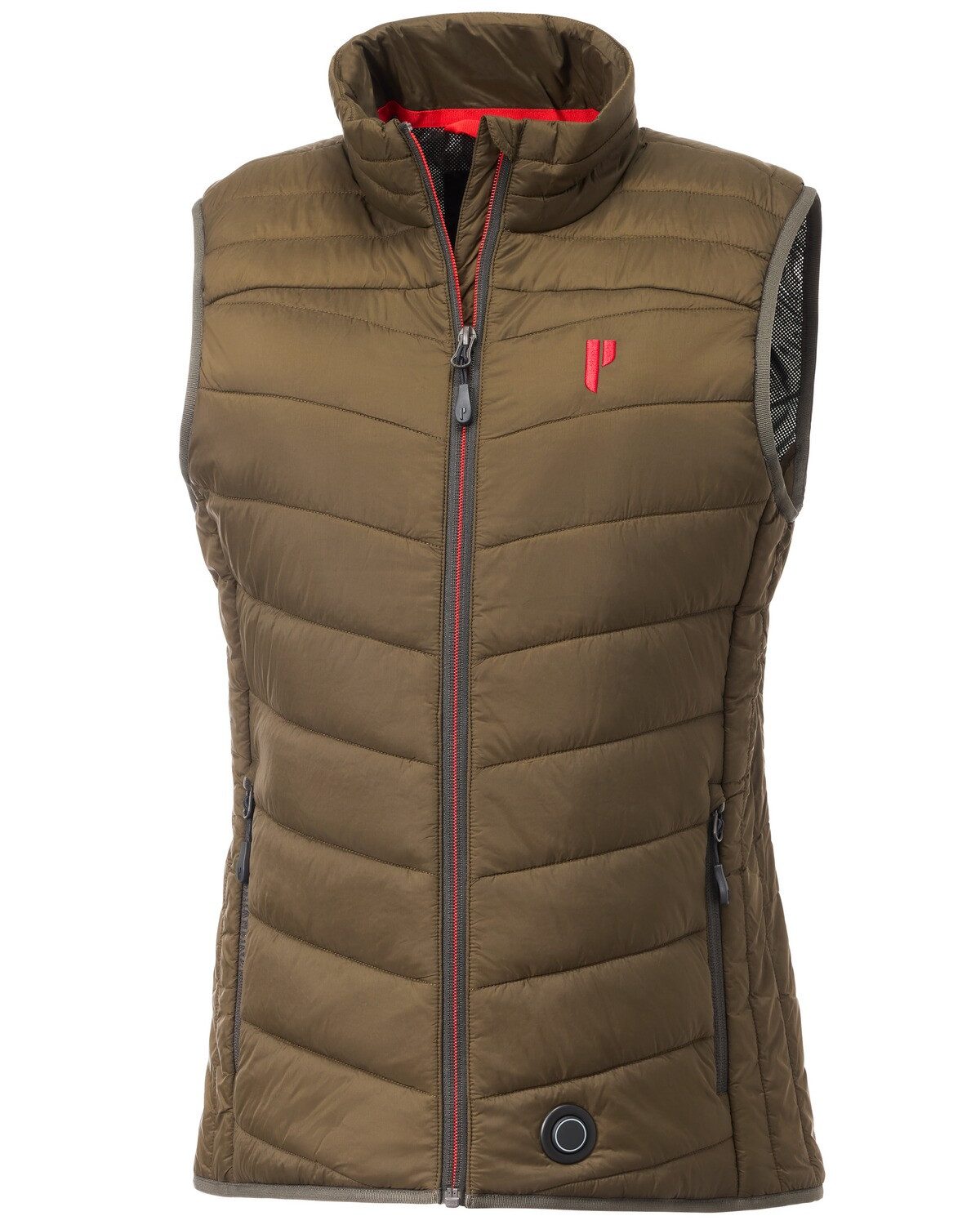 Jagdweste Damen Heizweste RED