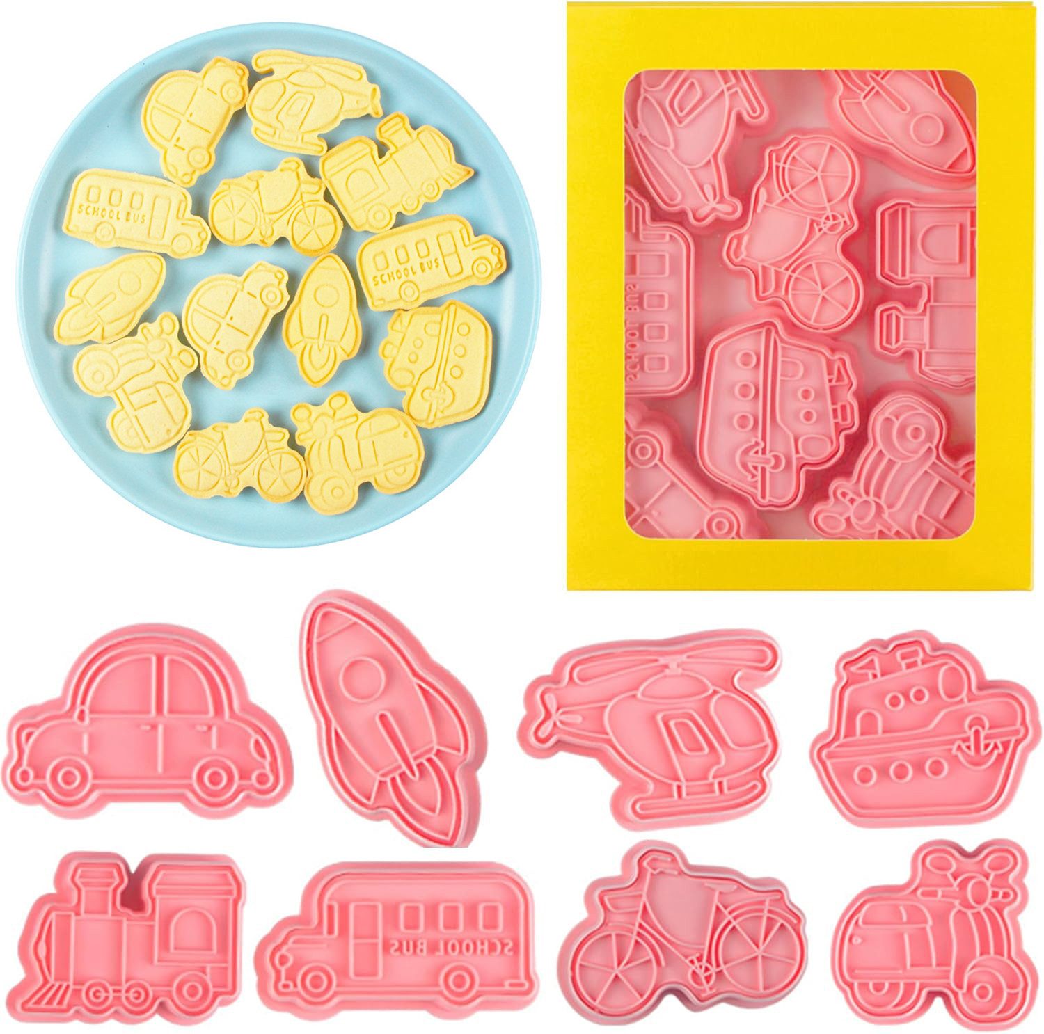 Ausstechform 3D Oster-Ausstechformen-Set,DIY-Backen Stempel-Set