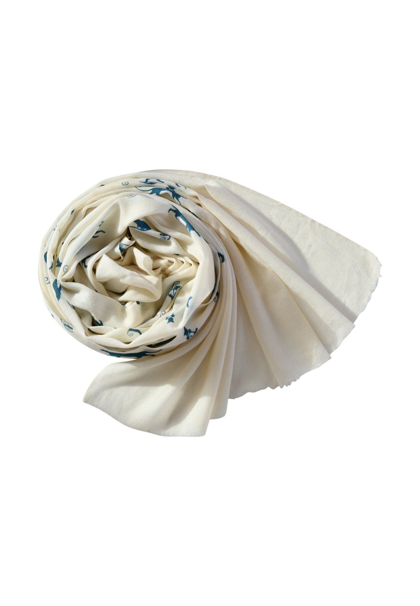 Blue Chilli Schal Enthüllter Schal von Wild Elegance mit aufwendig gewebtem Tiermuster, Wild Appeal: Kaschmir-Schal, Premium-Woll-Chic Tiermuster2