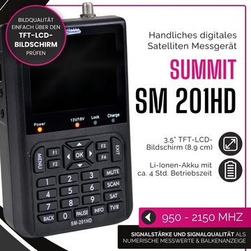 Summit Satfinder SM 201HD, Messgerät für DVB-S/S2, Satmessgerät