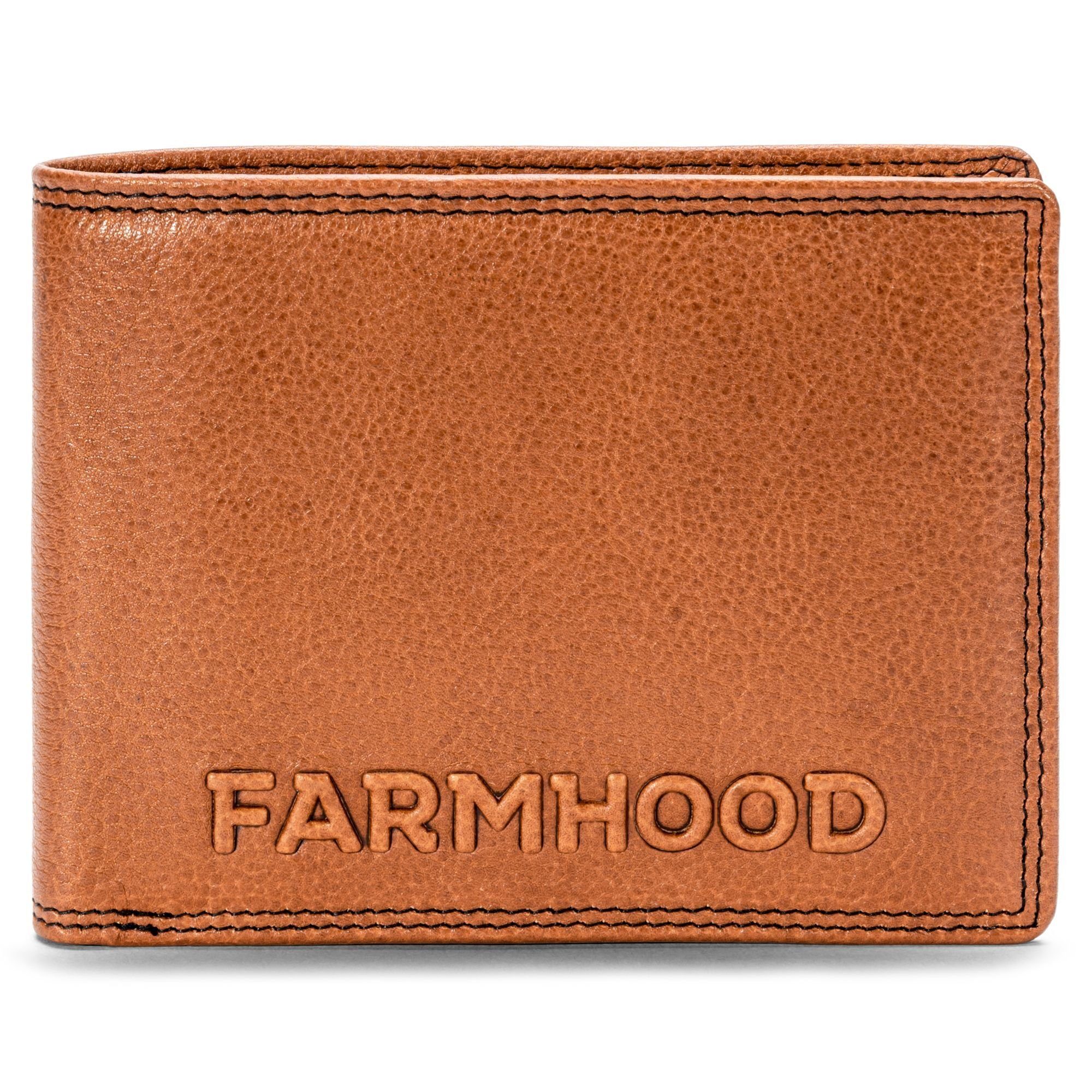 Farmhood Geldbörse Memphis, Leder camel