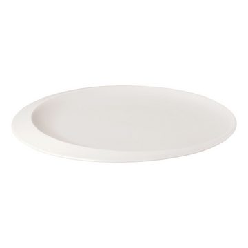 Villeroy & Boch Servierplatte NewMoon Präsentationsplatte, Ø 37 cm, weiß, Porzellan, (1-tlg)