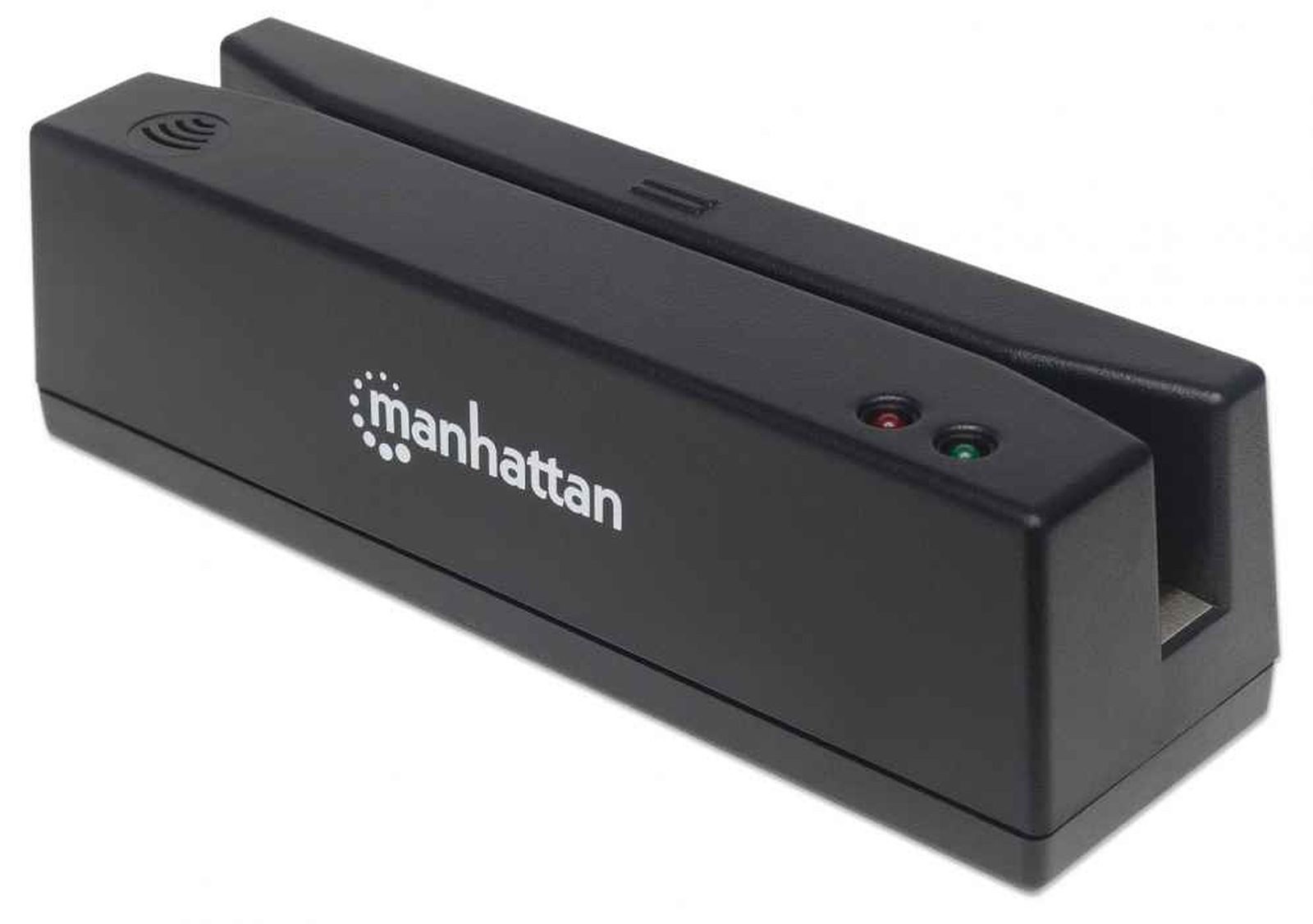 MANHATTAN USB-Magnetkartenleser, USB-A-Stecker, 3-Spuren-Leser Scanner