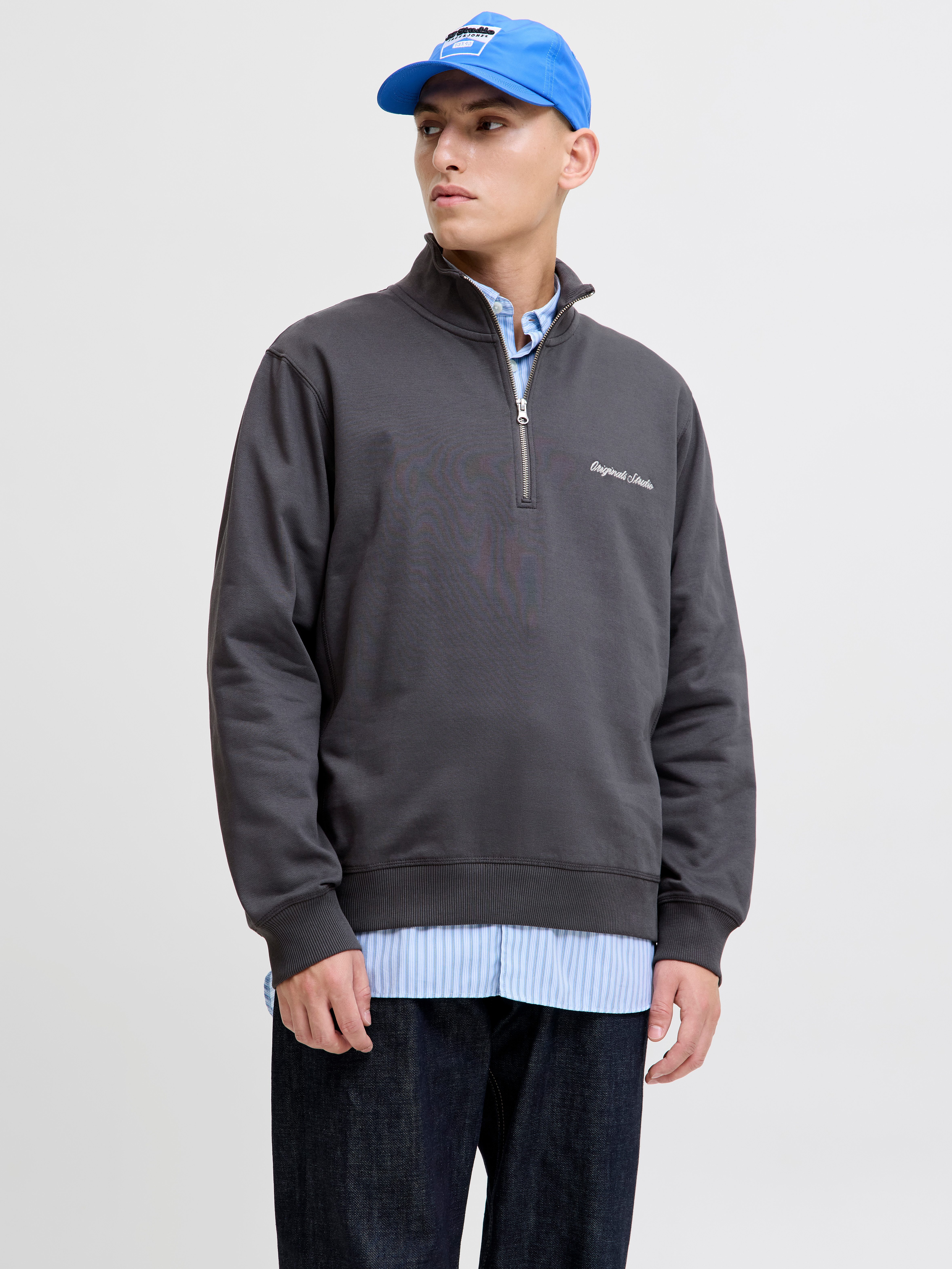 Jack & Jones Sweatshirt JORNORREBRO EMB SWEAT HIGH NECK SN günstig online kaufen