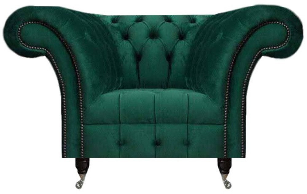 Xlmoebel Chesterfield-Sessel Chesterfield Sessel Wohnzimmer Sitzmöbel Luxus Einsitzer (Sessel), Made in Europa