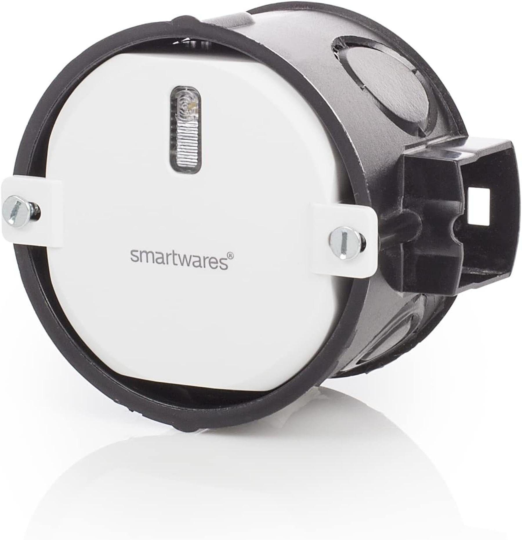 Funk-Einbauschalterset Weiß W smartwares Connect 3x SH4-99559, Schalter – Rollladen für Plug Unterputzschalter, Batteriebetrieben,300 &