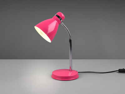 meineWunschleuchte LED Schreibtischlampe, LED wechselbar, Warmweiß, Arbeitsplatz-leuchte & Leselampe Schreibtischbeleuchtung Pink, H 33cm