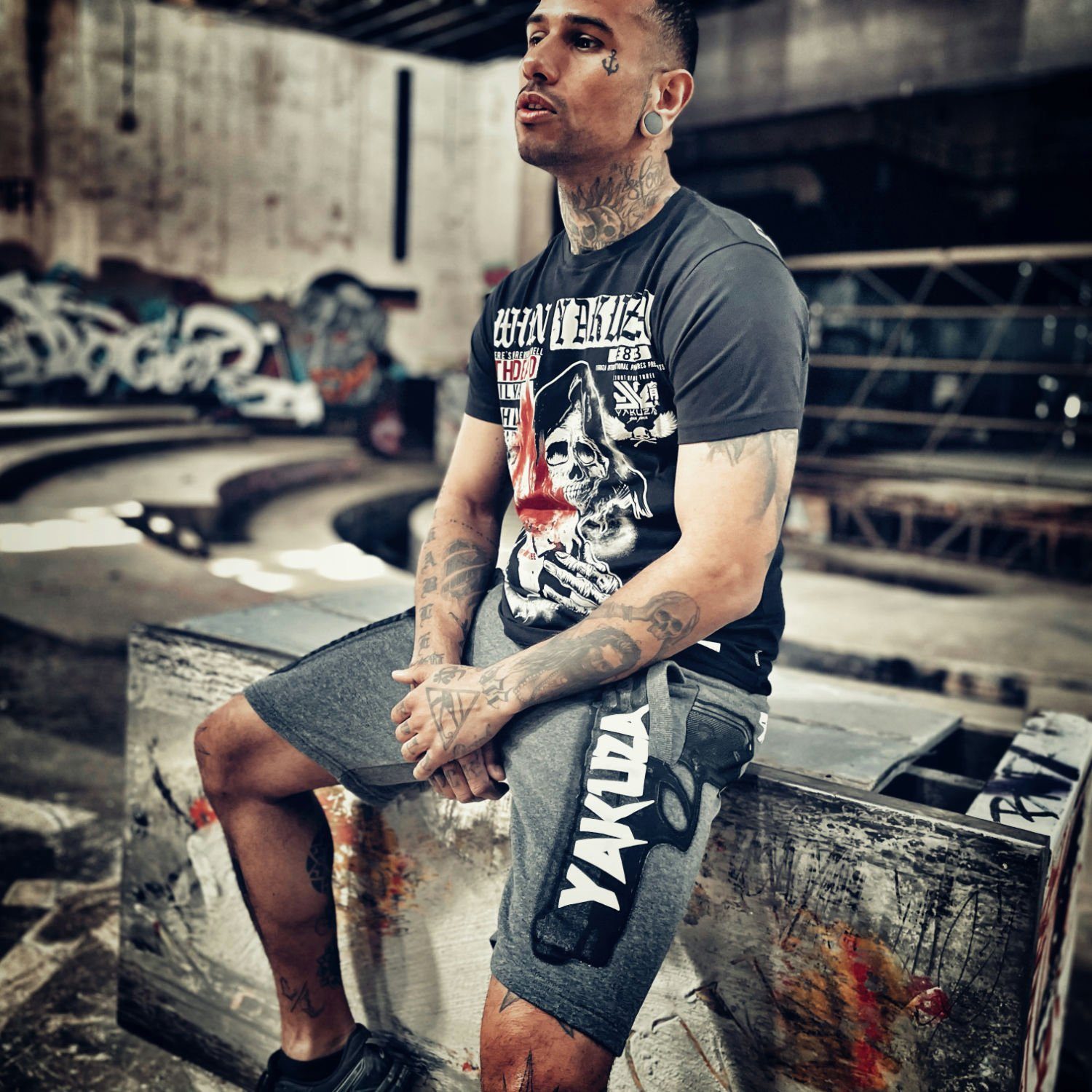 YAKUZA Rundhalsshirt Earth