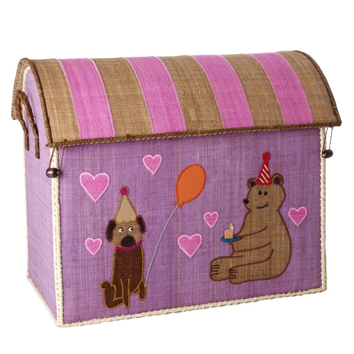 rice Aufbewahrungskorb Landhauskorb Party Animal groß 52 x 32 x 42 cm