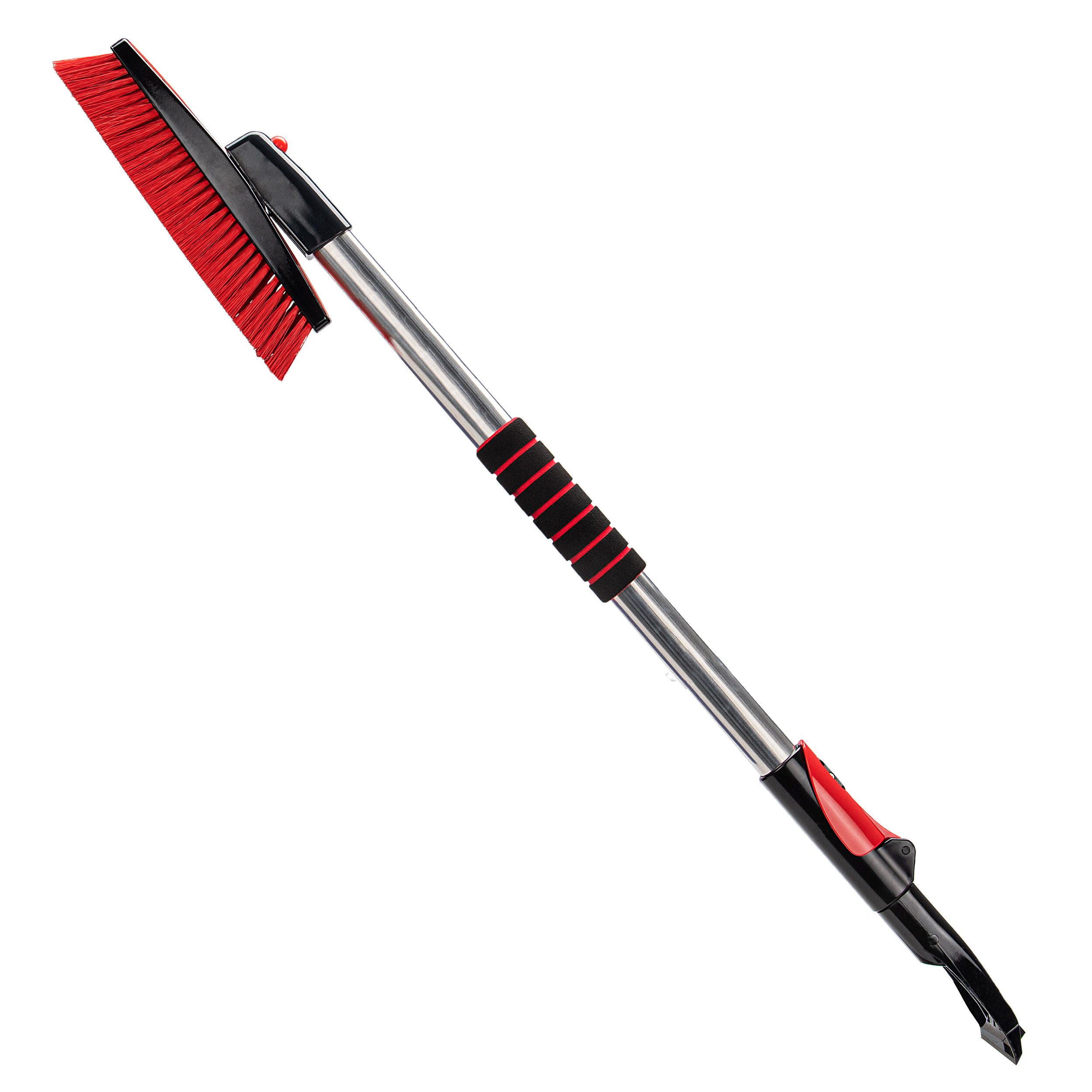 HEYNER Eiskratzer Schneebesen Teleskop mit Messingklinge 360 ° drehbar 100 - 160 cm