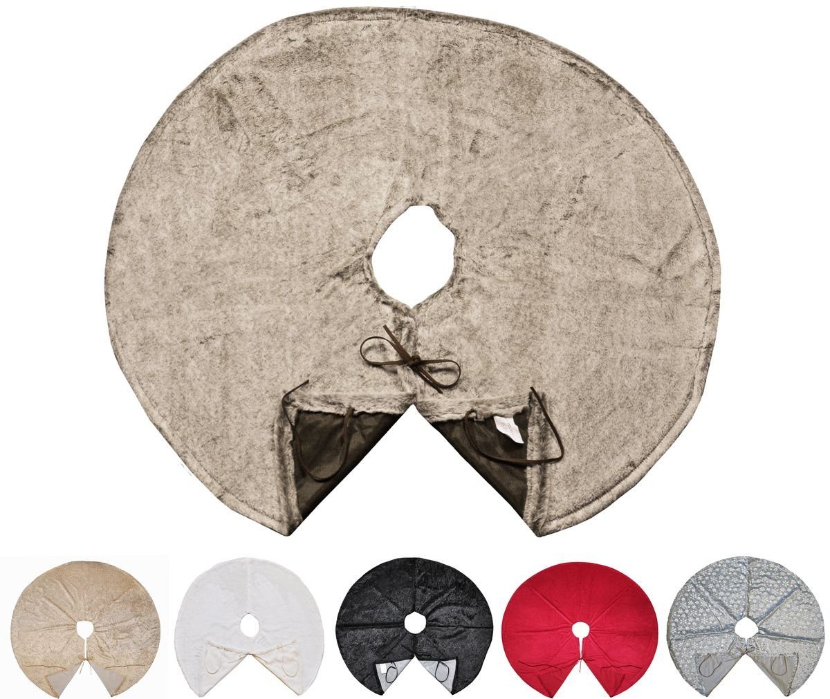 JACK Weihnachtsbaumdecke Kuschlige Christbaumdecke Rund Ø 120cm Weihnachtsb günstig online kaufen