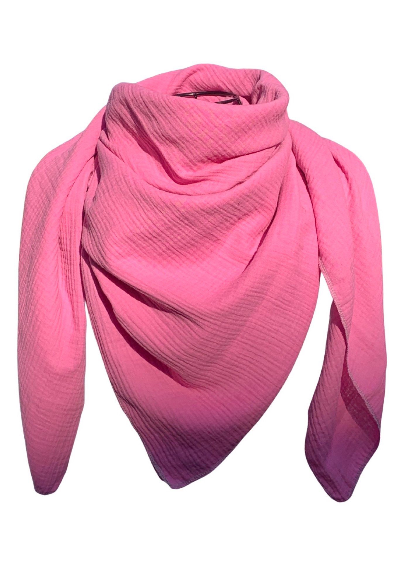 Modetuch XXL Musselintuch Kinder / Damen XXL, UNI fuchsia