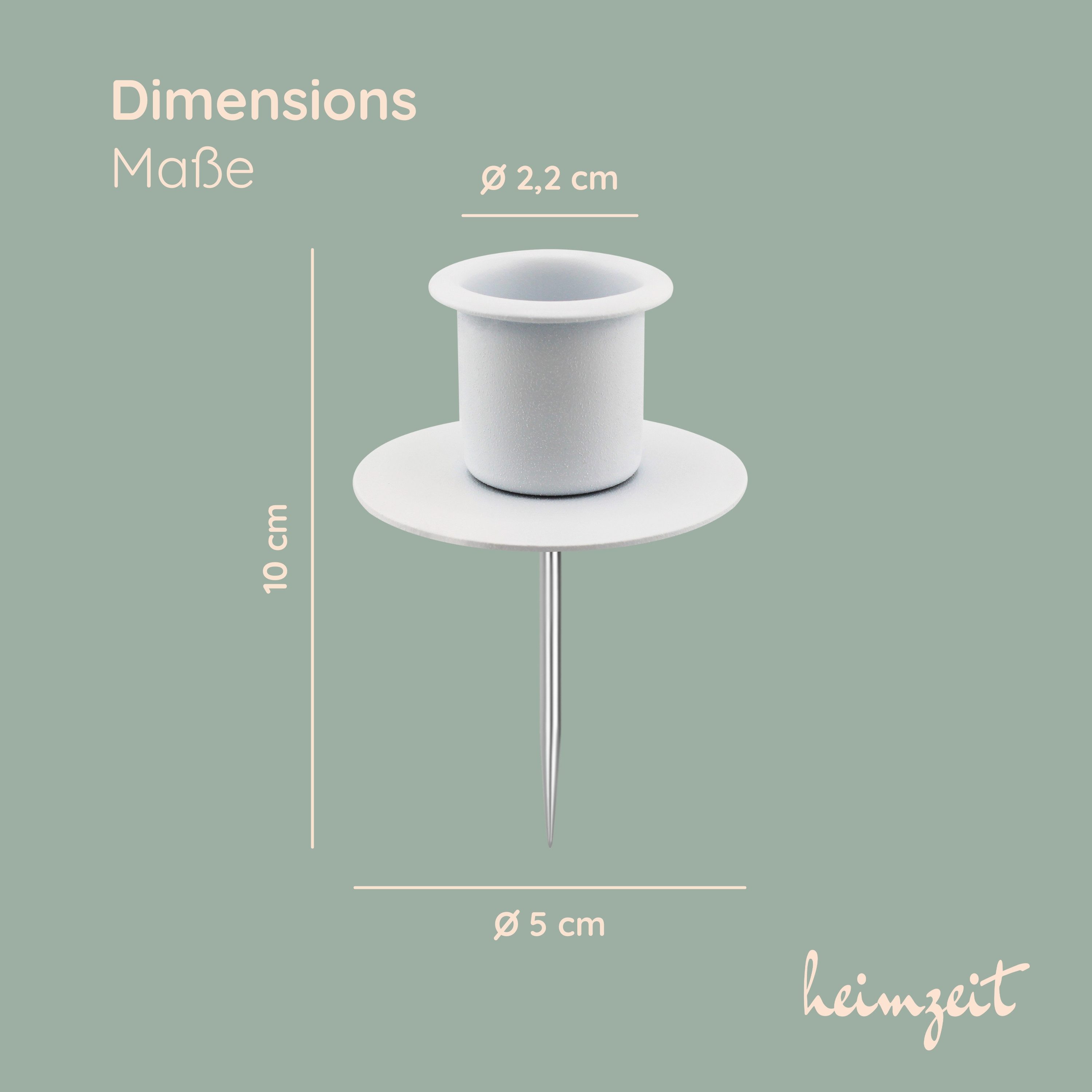 heimzeit Tischkerzenhalter Kerzenhalter für Stabkerzen Ø günstig online kaufen