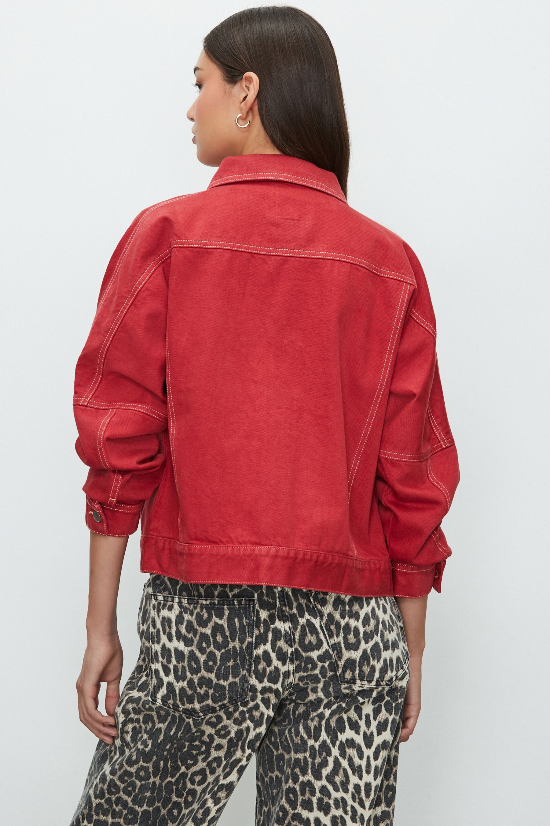 Next Jeansjacke Relaxed Fit Oversized Trucker-Jacke aus Denim (1-St) günstig online kaufen