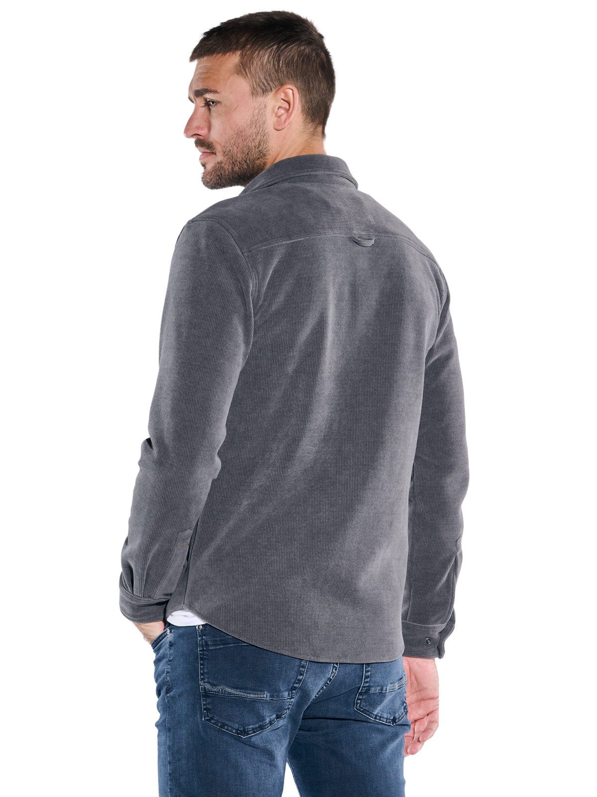 emilio adani Sweatshirt emilio adani Herren Overshirt in Cord-Optik, Anthra günstig online kaufen