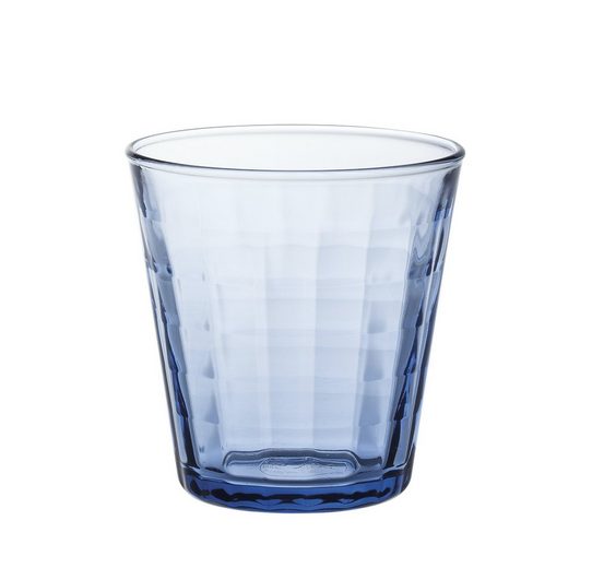 Duralex Tumbler-Glas »Prisme Marine«, Glas, Trinkglas Wasserglas Saftglas 170ml Glas blau 4 Stück