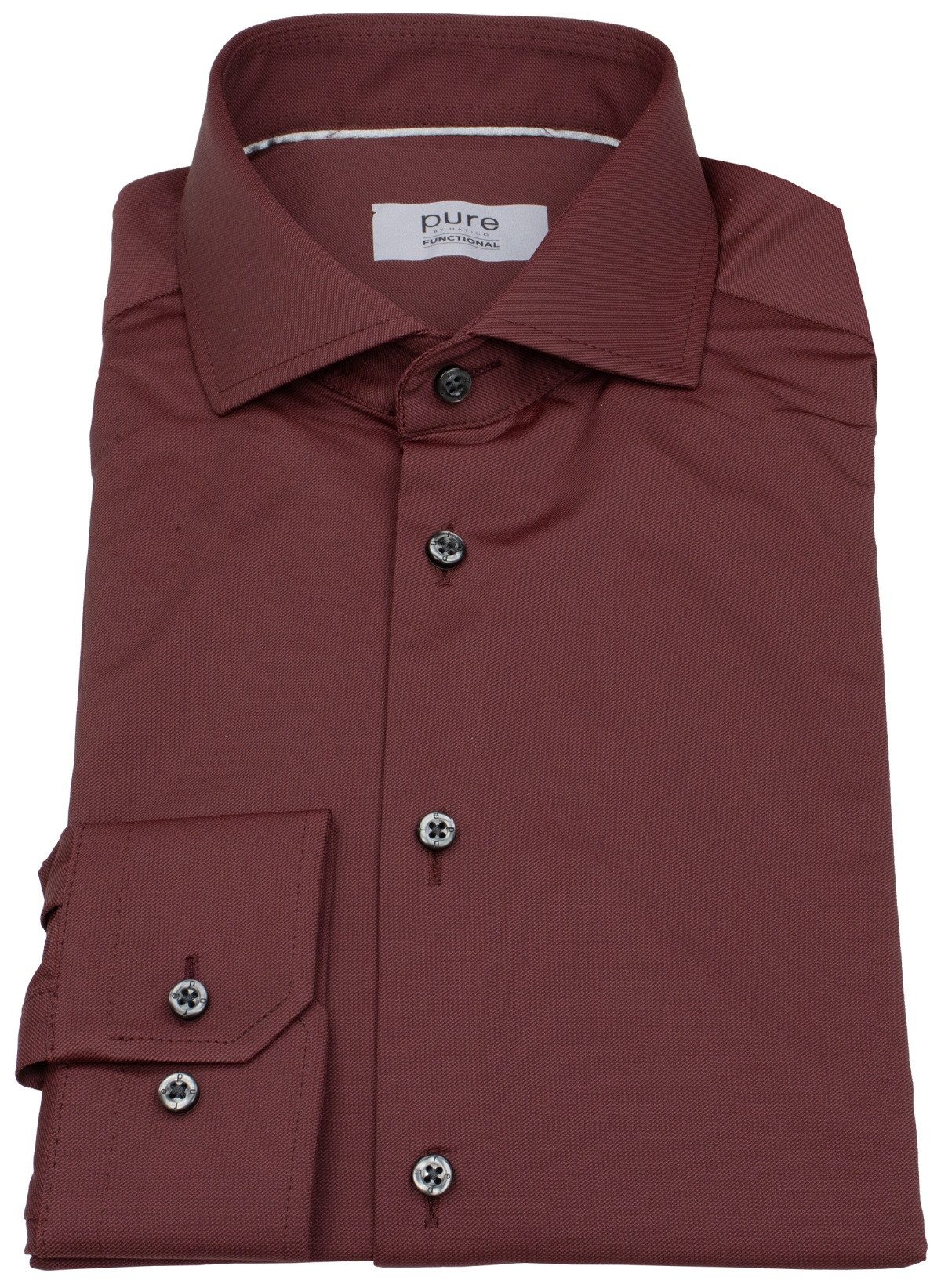 Pure Businesshemd Slim Fit stark tailliert Haifischkragen
