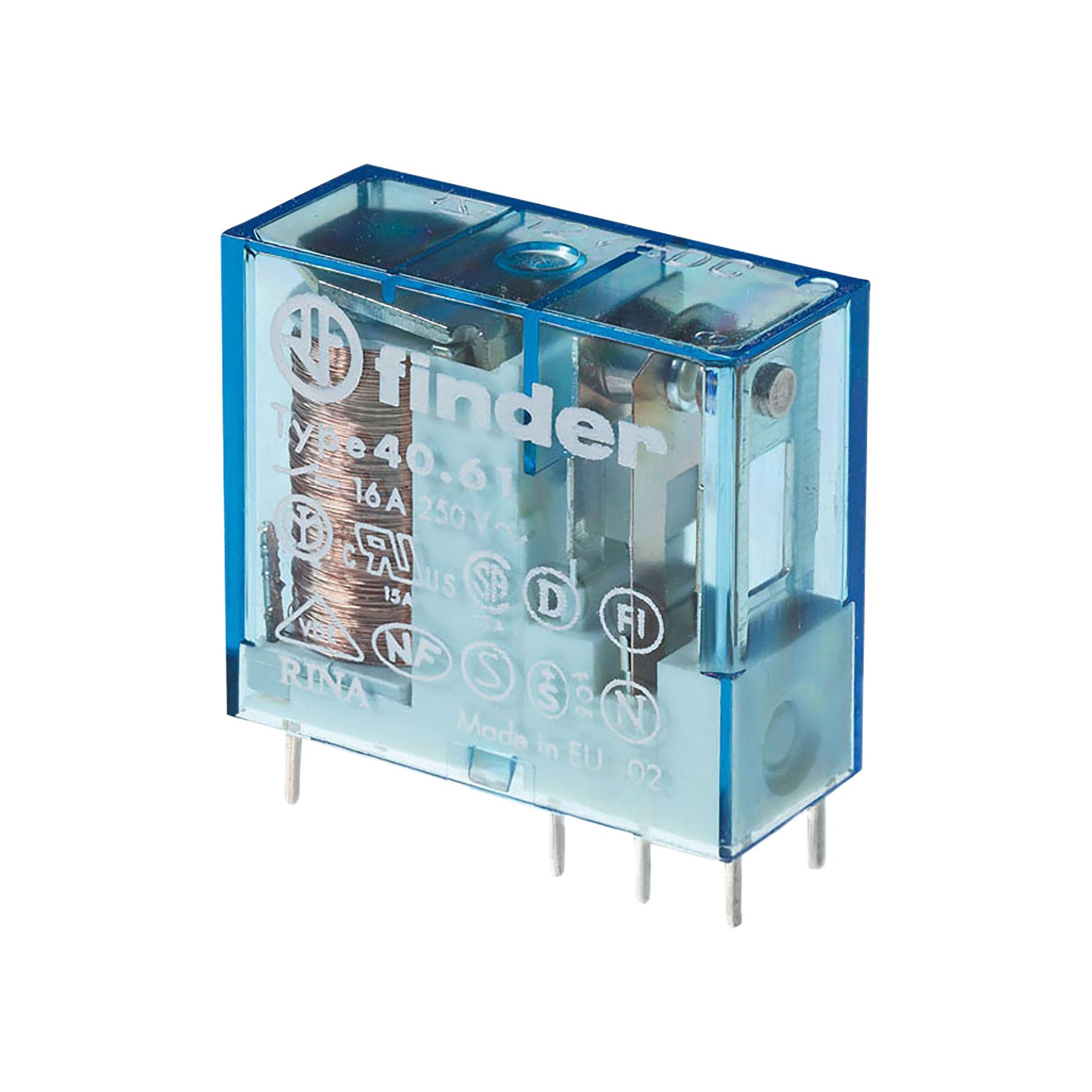 finder Relais-Modul FINDER Steck-/Printrelais, 1 Wechsler für 16 A, Spule 12 V DC sensitiv