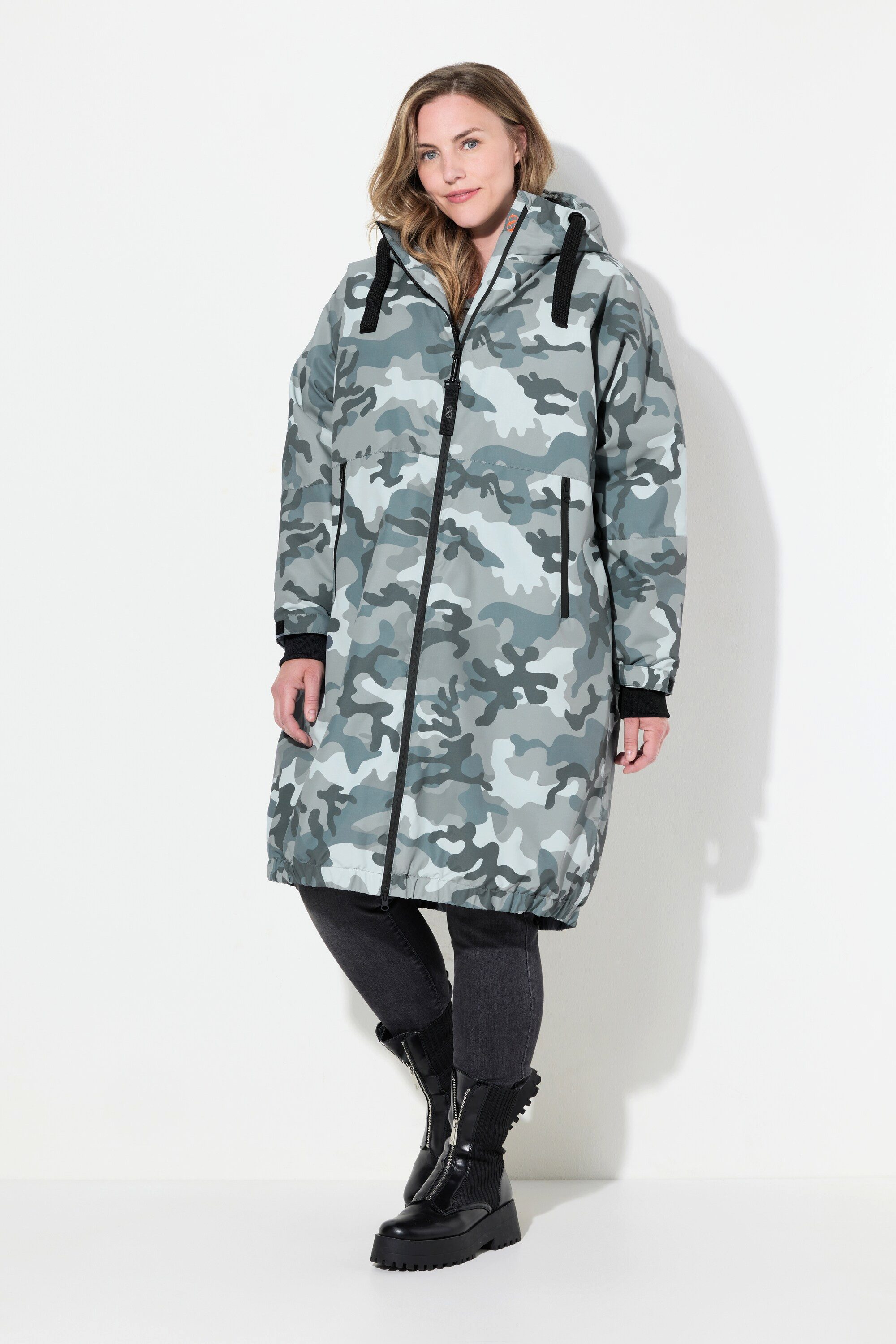 Laurasøn Wintermantel Funktionsjacke oversized Teddyfutter Kapuze