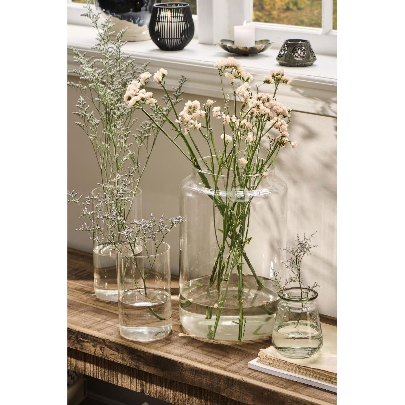 Ib Laursen Kerzenhalter Ib Laursen Glasvase zylindrische Form (16,5cm)