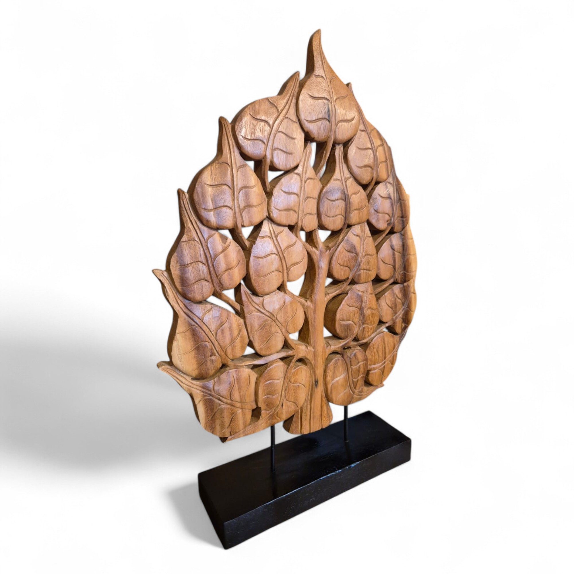 Kinaree Skulptur Suar Holz Schnitzerei Lebensbaum, Handgefertigt, Schnitzerei, Naturprodukt