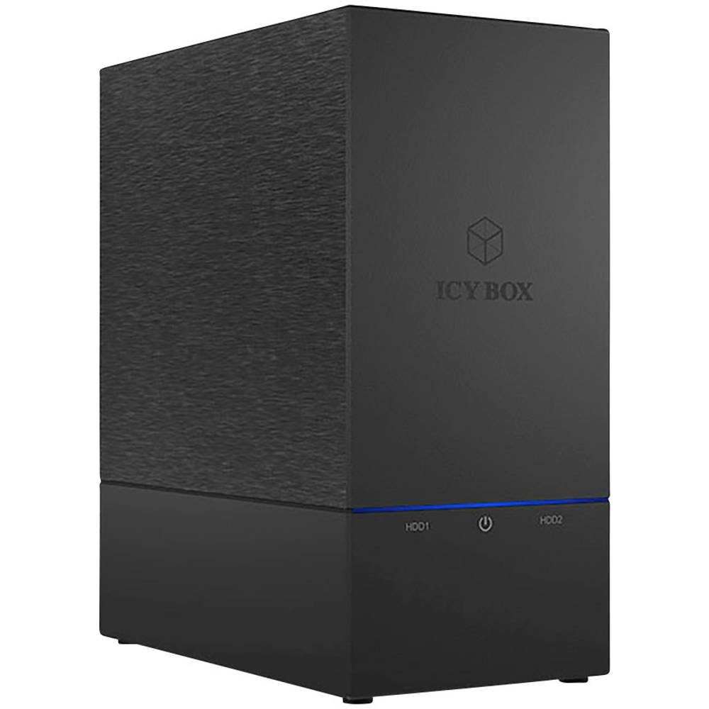 ICY BOX Festplatten-Gehäuse Externes RAID System für 2x 3.5″ SATA III Festplatten IB-RD3621U3, RAID-fähig