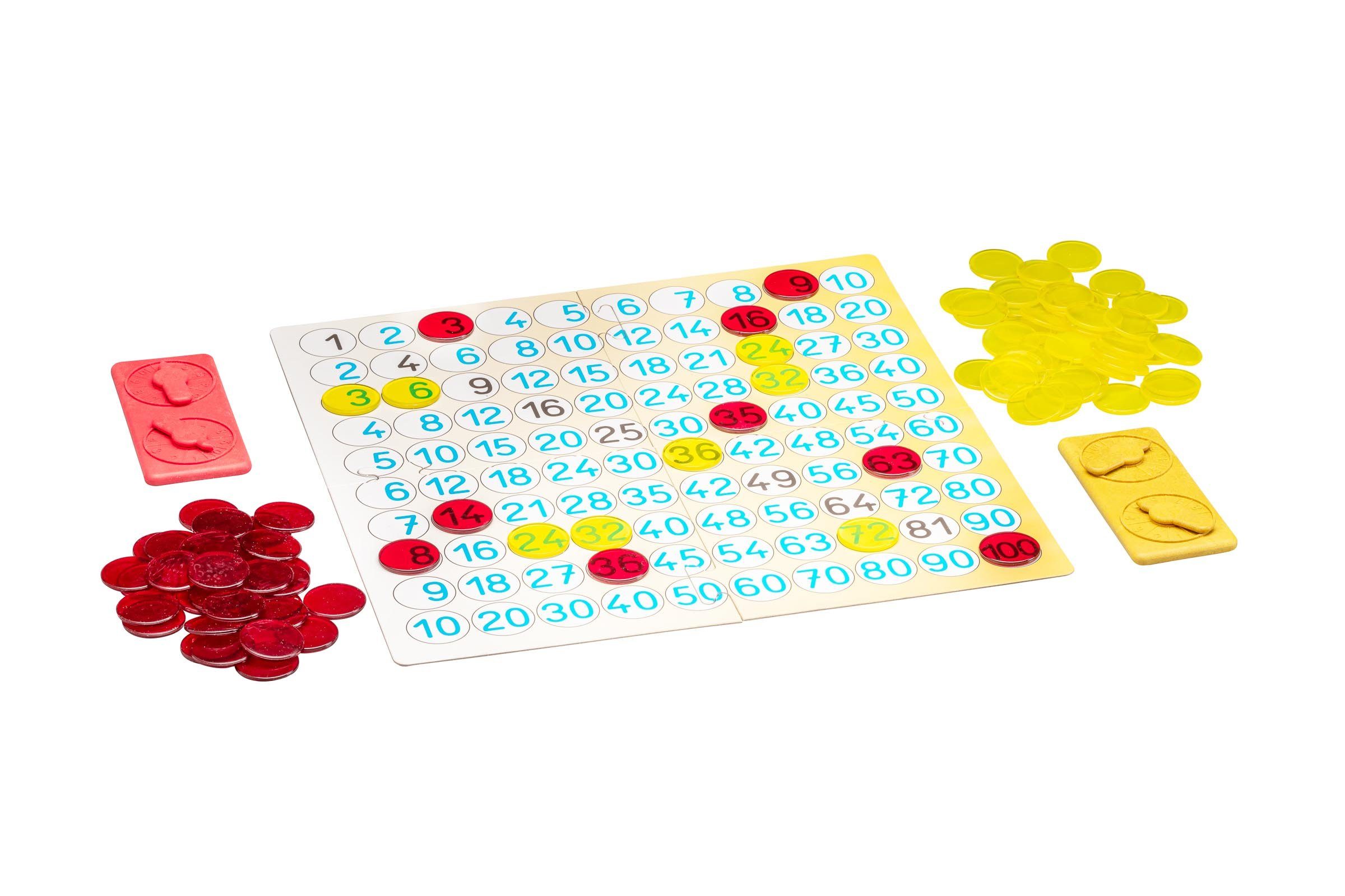 Wissner® aktiv lernen Lernspielzeug Mathespiel - kleines Einmaleins, 2 Spieler 1x1 Lernspiel RE-Plastic® (53-St)