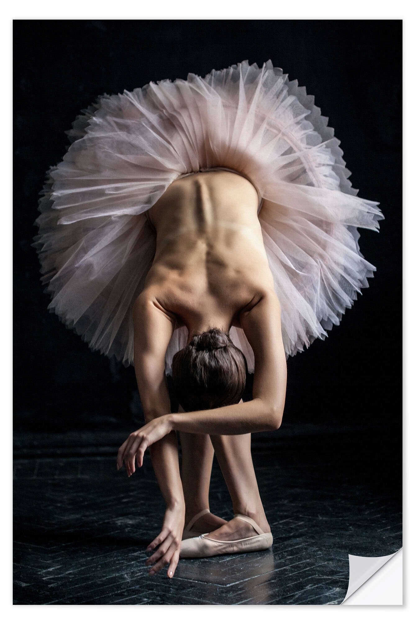 Posterlounge Wandfolie Editors Choice, Schöne Ballerina verbeugt sich, Fotografie