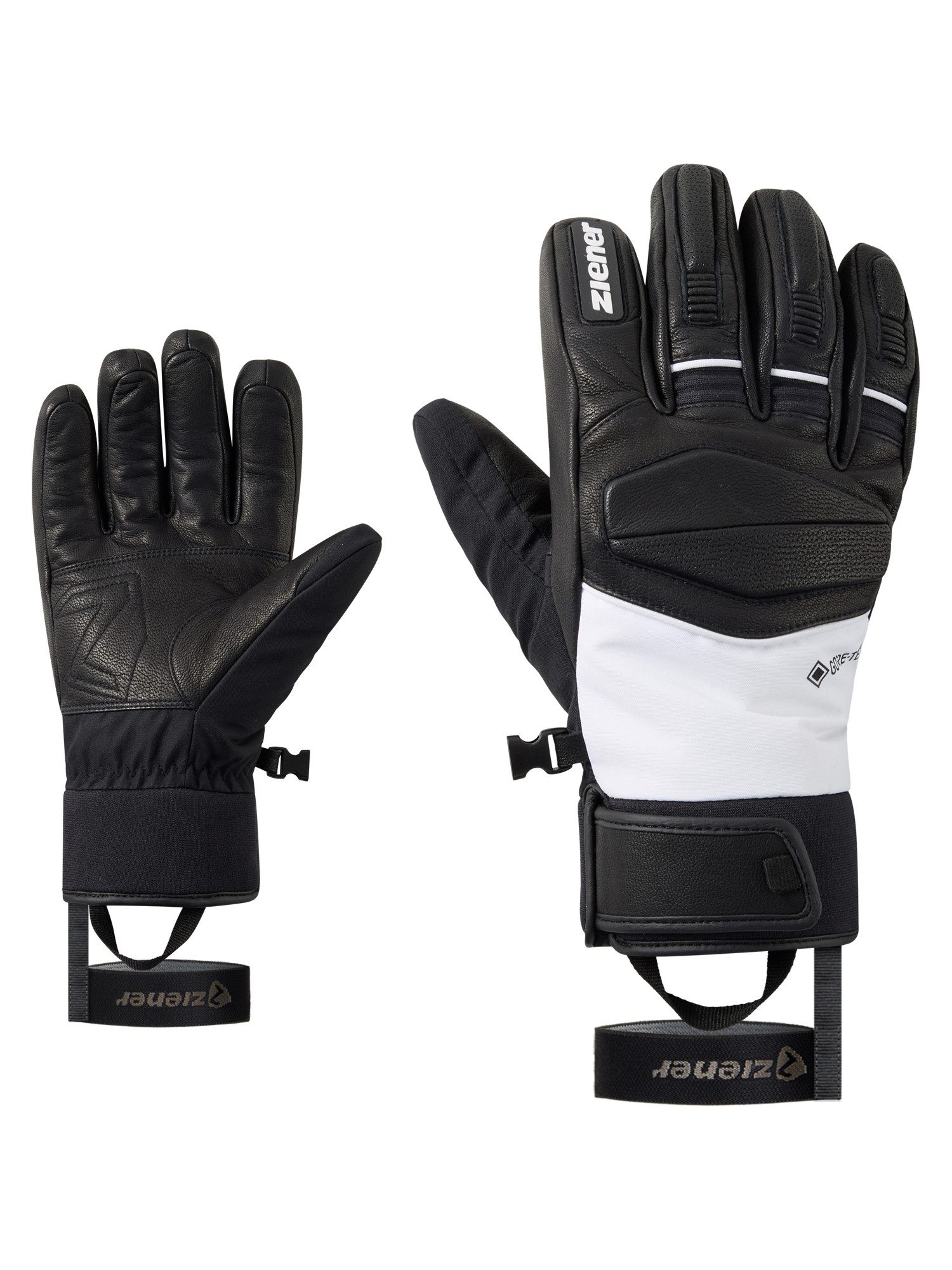 Ziener Skihandschuhe GELLDO-Z GORE-TEX® PrimaLoft® wasserdicht, winddicht, atmungsaktiv, extra warm, Lederanteile