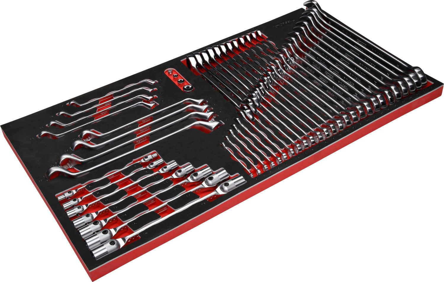 Brilliant Tools Maulschlüssel Schraubenschlüssel-Satz in Schaumstoffeinlage, 57-tlg (813.0057)