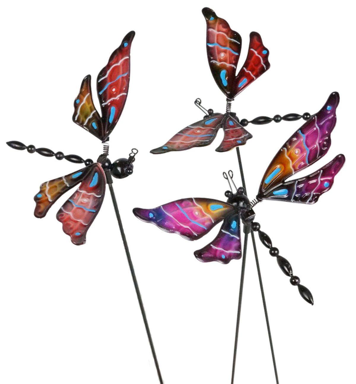 Denk Gartenstecker 3er Set Gartenstecker Libelle (3-St)