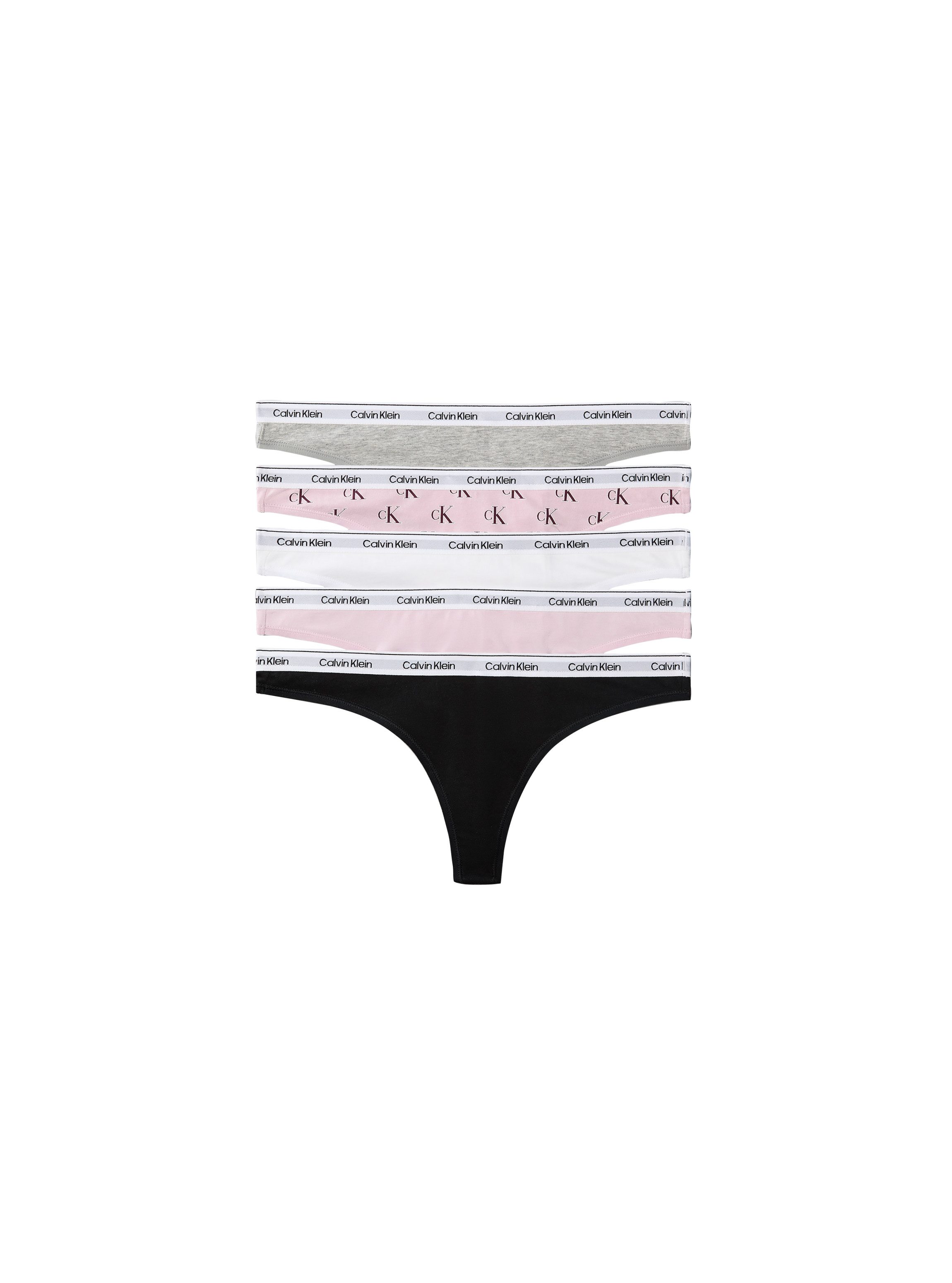 Calvin Klein Underwear Tanga THONG 5 PK (Packung) Körpernahe Passform