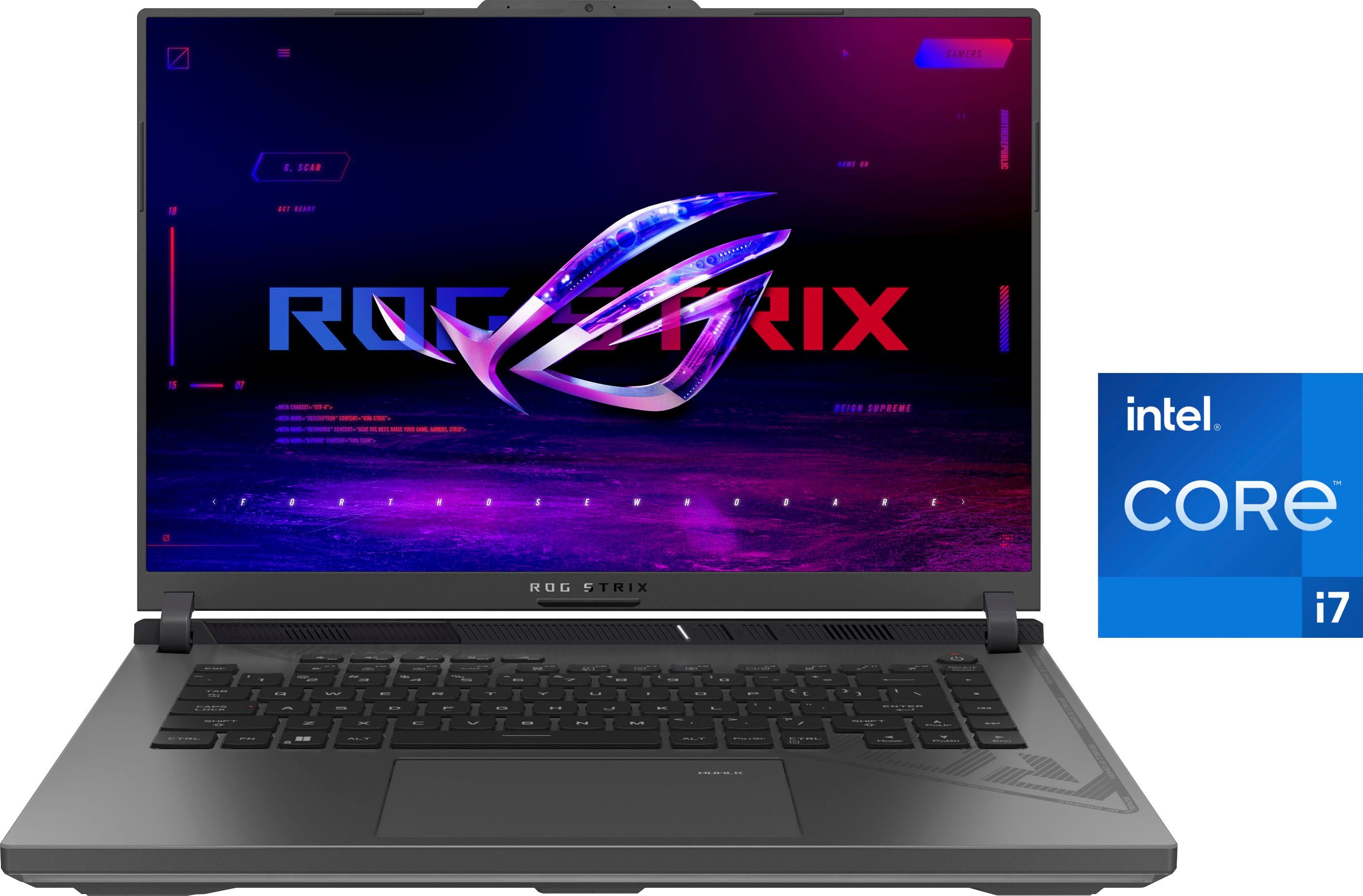 Asus ASUS ROG Strix G16 Gaming-Notebook Gaming-Notebook (40,6 cm/16 Zoll, Intel Core i7 13650HX, GeForce RTX 4050, 1000 GB SSD)