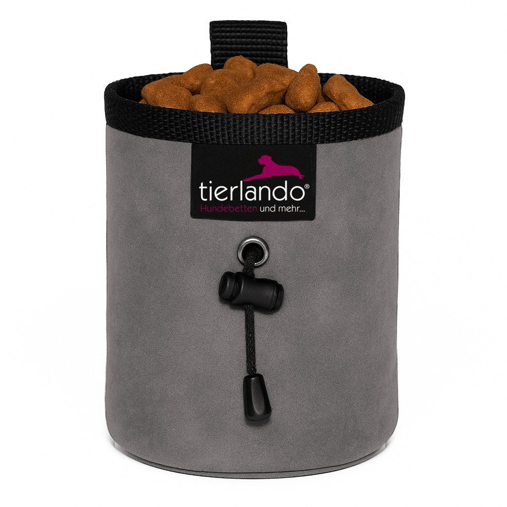 tierlando® Leckerlibeutel tierlando LIO doppellagiger Leckerlibeutel aus VELOURS Leckerlietasche (1-tlg), Robust