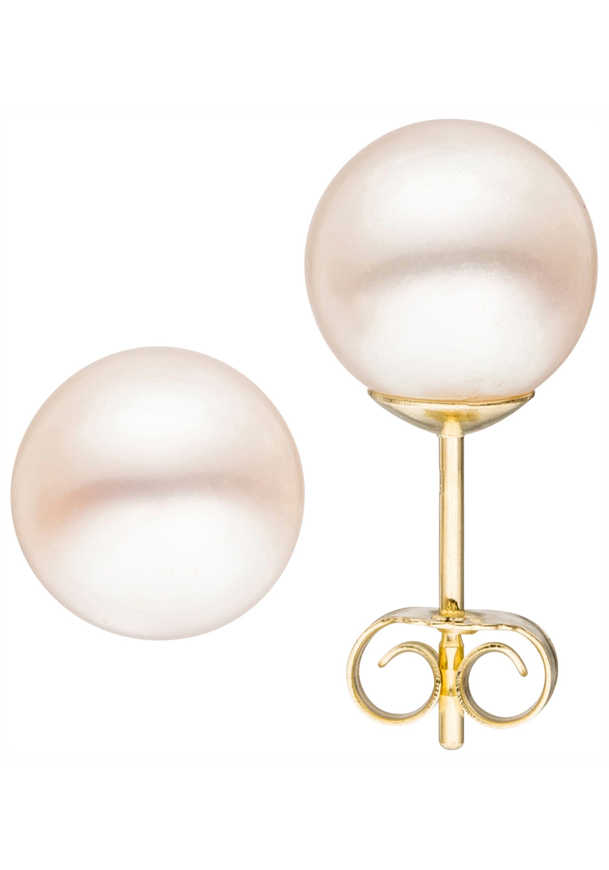 JOBO Paar Ohrstecker, 333 Gold mit Süß...