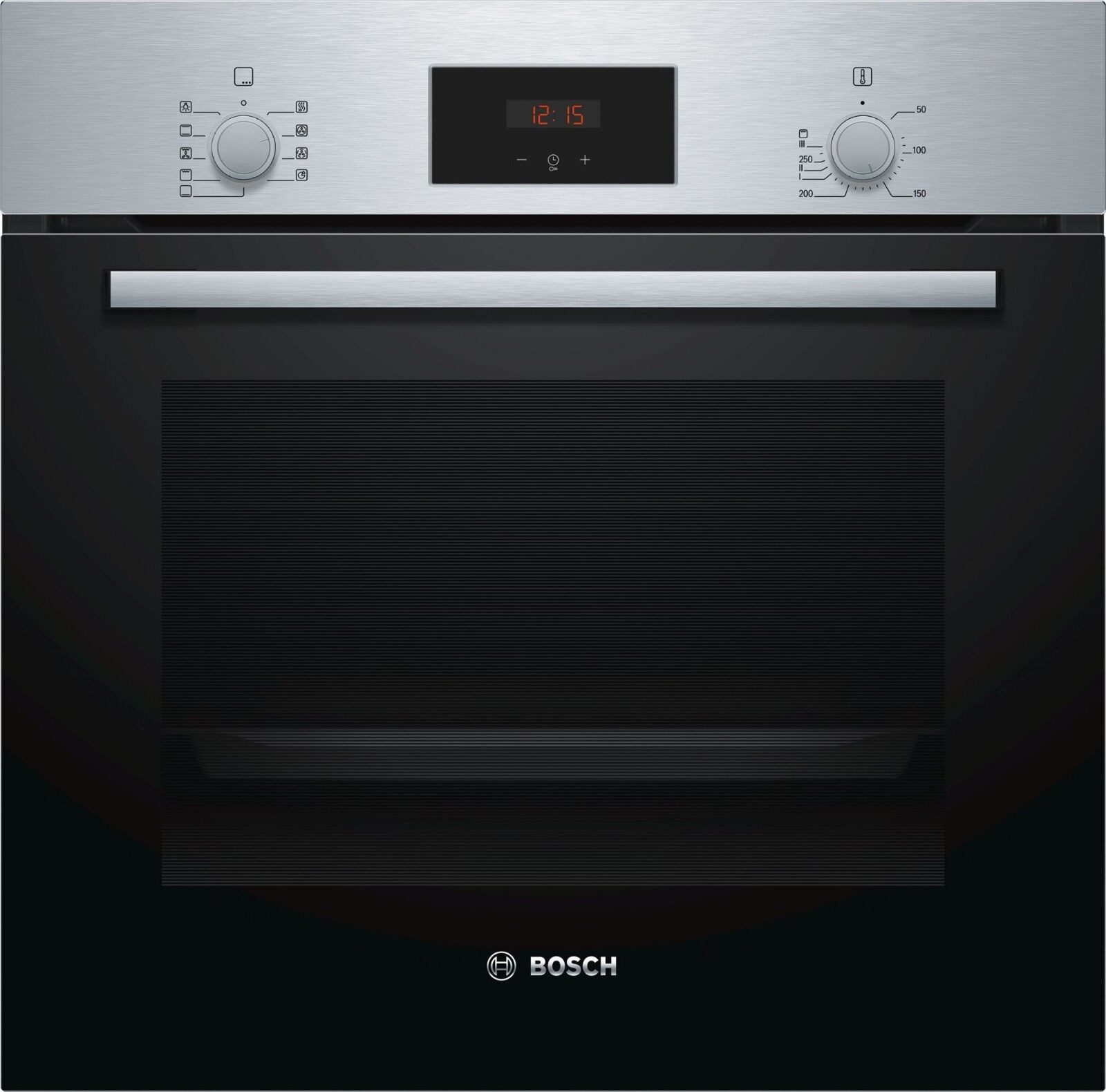 BOSCH Backofen Autark Einbau 60 cm Edelstahlfarben, mit 1-fach-Teleskopauszug