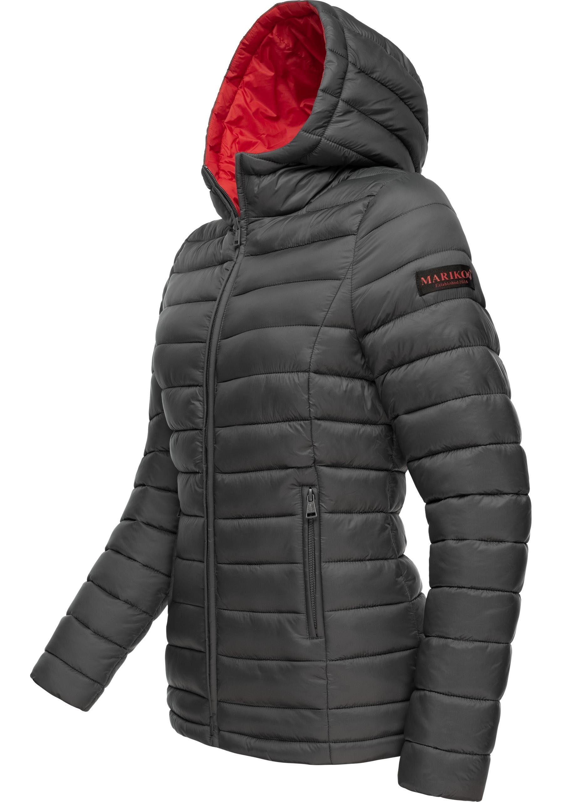 Marikoo Steppjacke Luci modische Damen Übergangsjacke mit großer Kapuze günstig online kaufen
