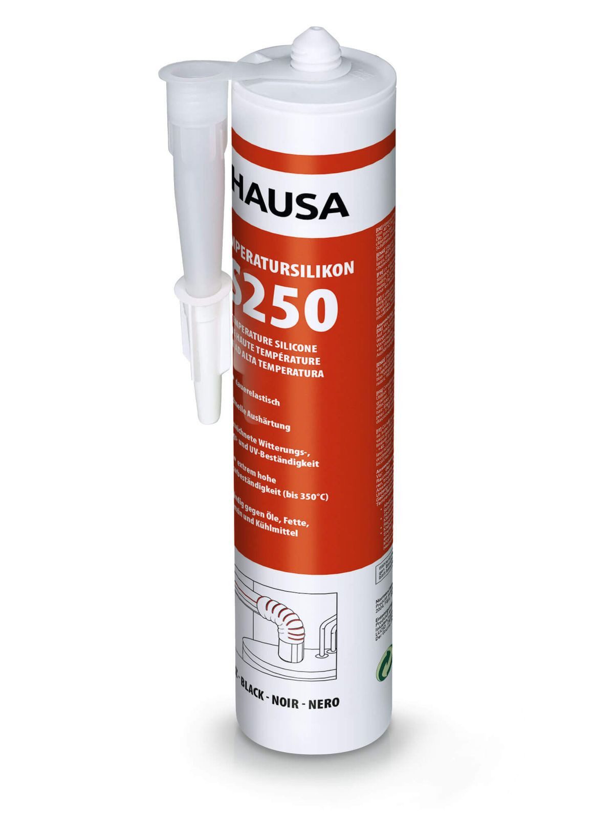 Hausa Silikon, Hochtemperatur-Silikon HS250 rot, (Schnelle günstig online kaufen