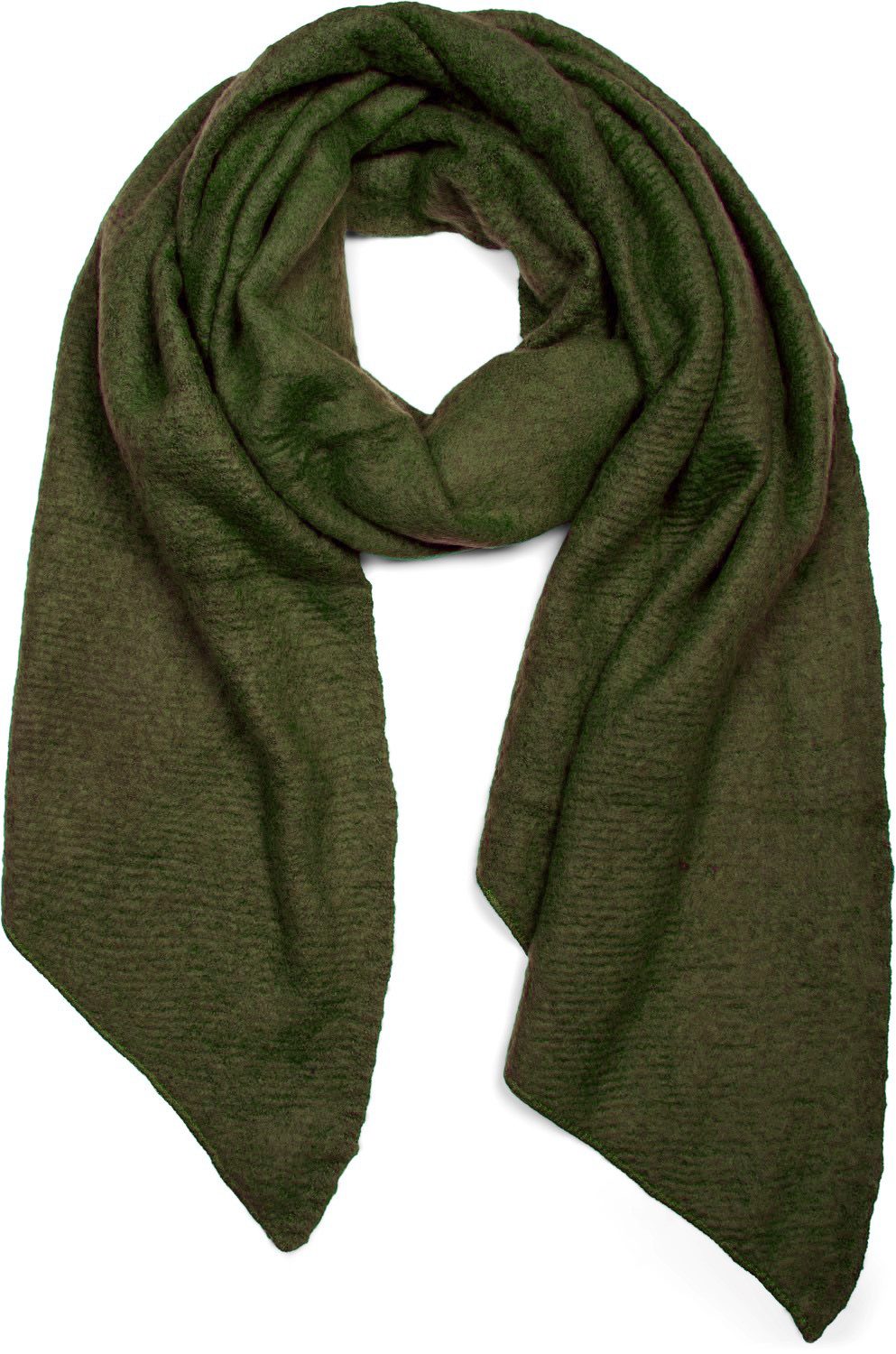 styleBREAKER XXL-Schal Asymmetrischer unifarbener Web Schal, (1-St)