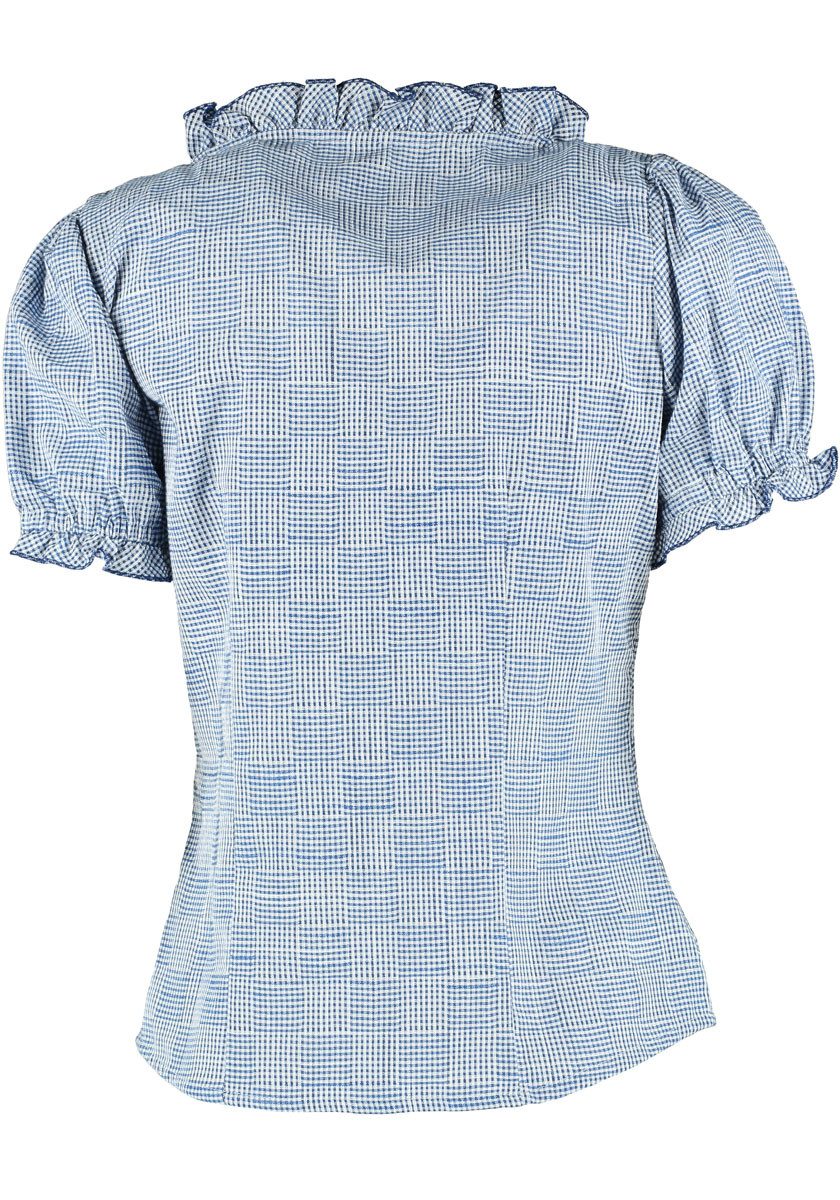 OS Trachten Trachtenbluse Yomira Tailliert, Rundhalsausschnitt, 1/2-Arm, Rü günstig online kaufen