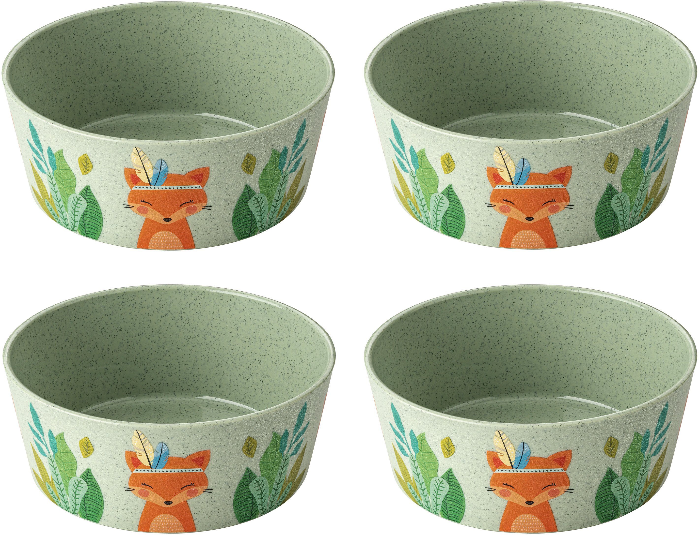 4-tlg), (Set, neutral made 100% Kunststoff, recycelbar, HARRY, Germany KOZIOL CO² CONNECT Kinderschale ml in 100% 400 produziert, BOWL