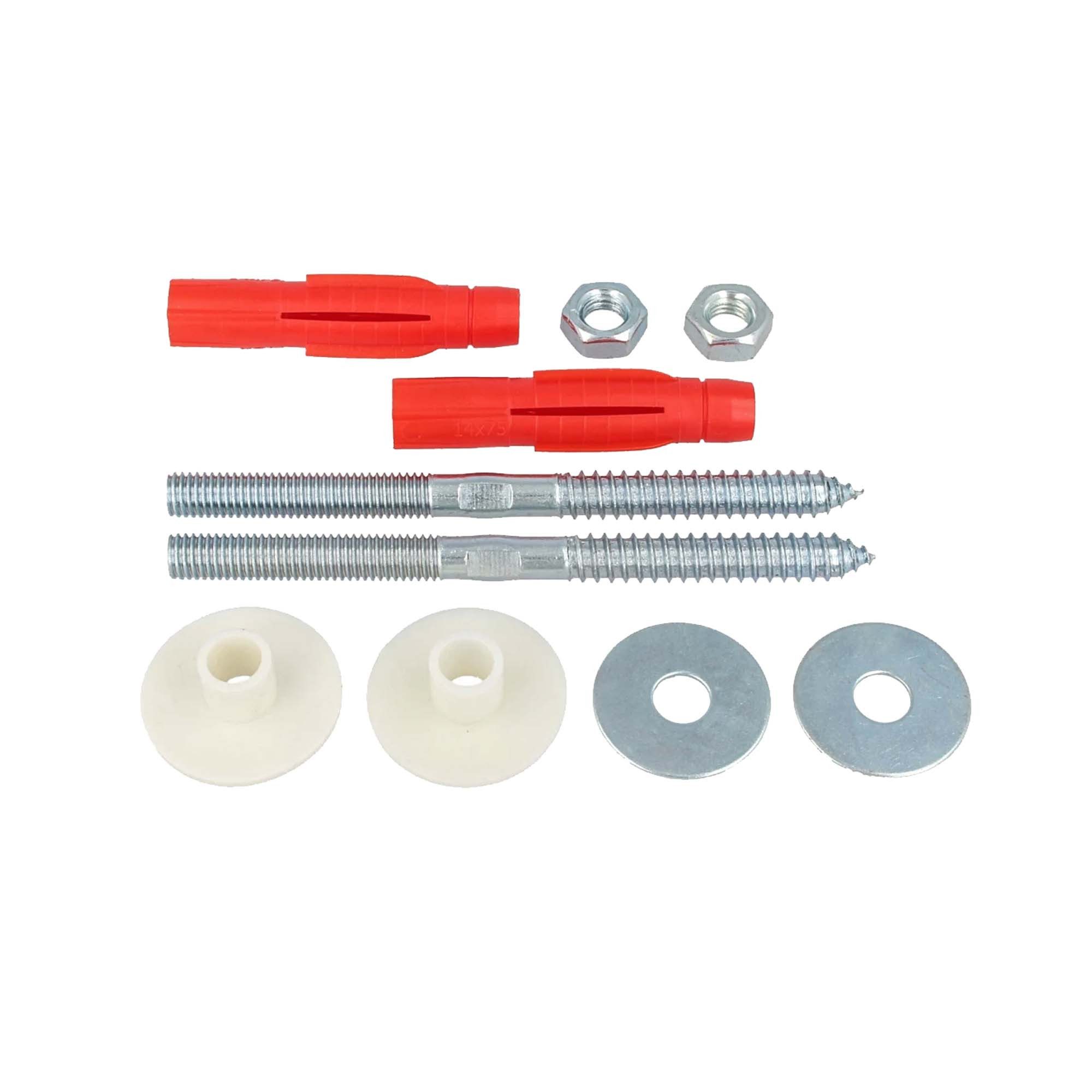 tecuro Waschtischbefestigung Waschtischbefestigung M 10 x 140 mm mit ToxTri Dübel