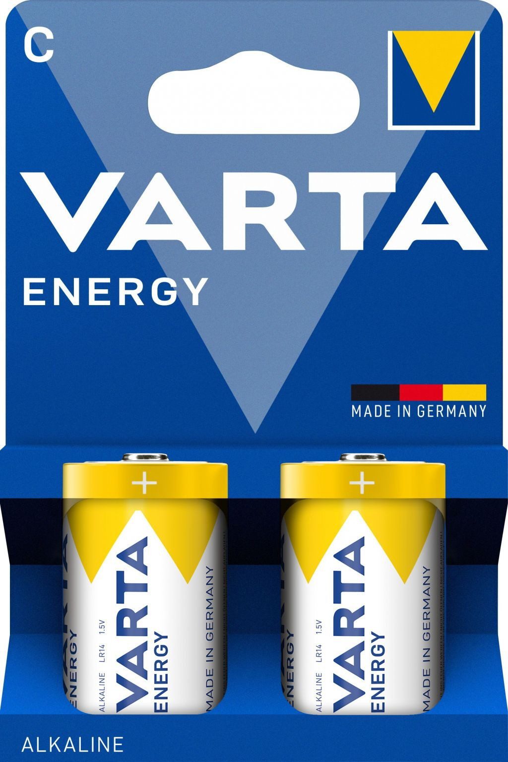 VARTA 2 x 4114 Energy C / Baby Alkaline Batterien im 2er Blister Batterie
