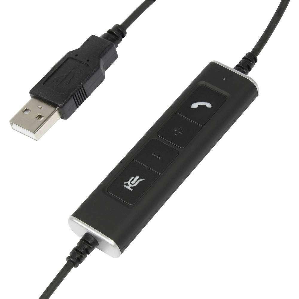 plusonic USB Headset Kopfhörer to 10.2P, compatible BBB binaural